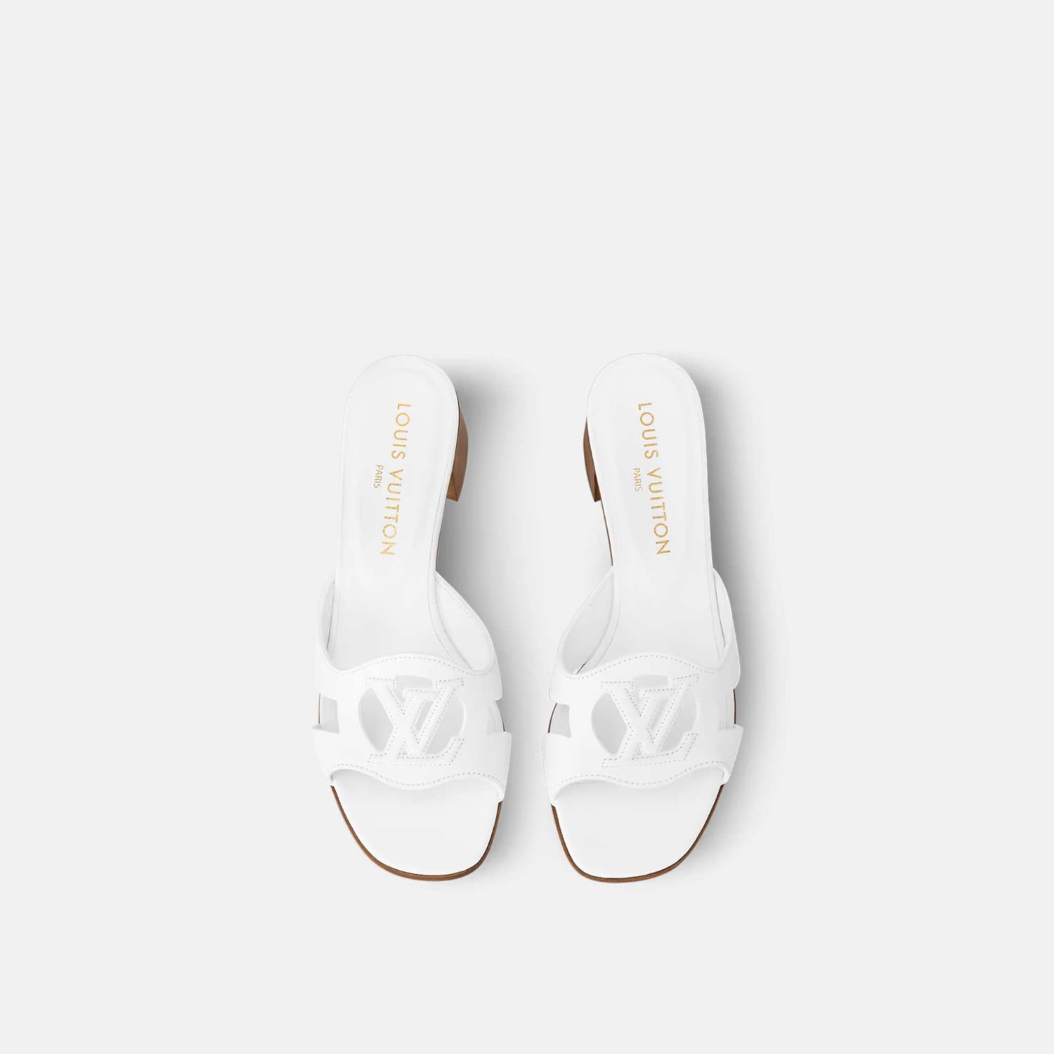 Louis Vuitton LV Isola Mule, White, Top