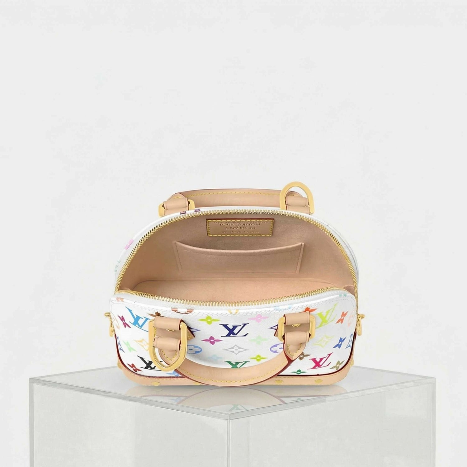 Louis Vuitton LV x TM Alma BB Handbag, Inside