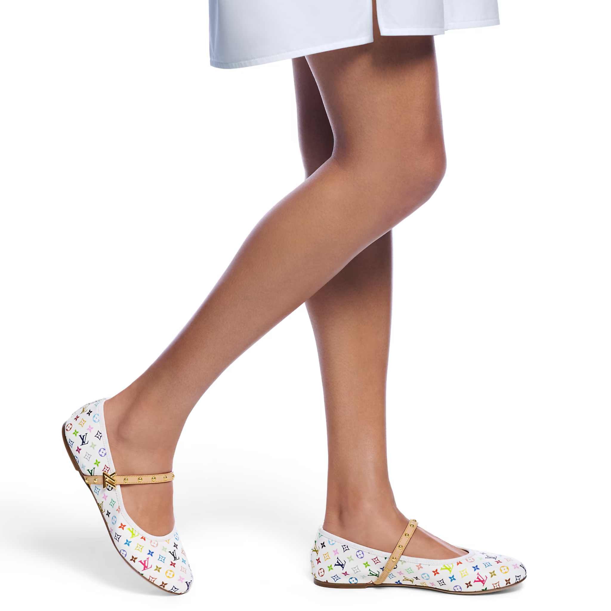 Louis Vuitton LV x TM Romy Flat Ballerina Rainbow Tones, Model