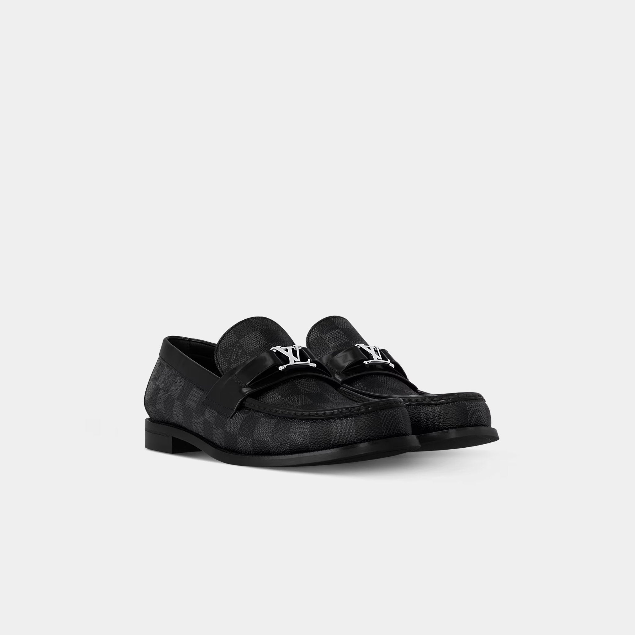 Major Loafer Damier Canvas, Graphite, Front