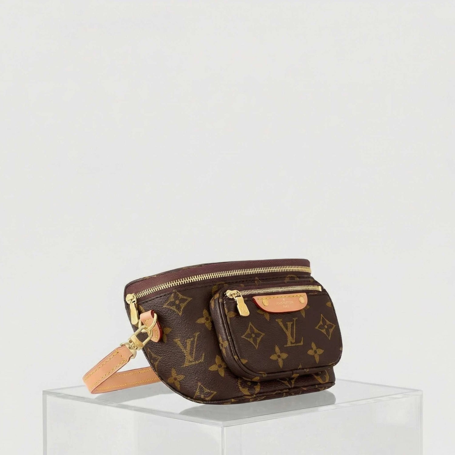 Louis Vuitton Mini Bumbag Handbag Monogram Canvas, Side