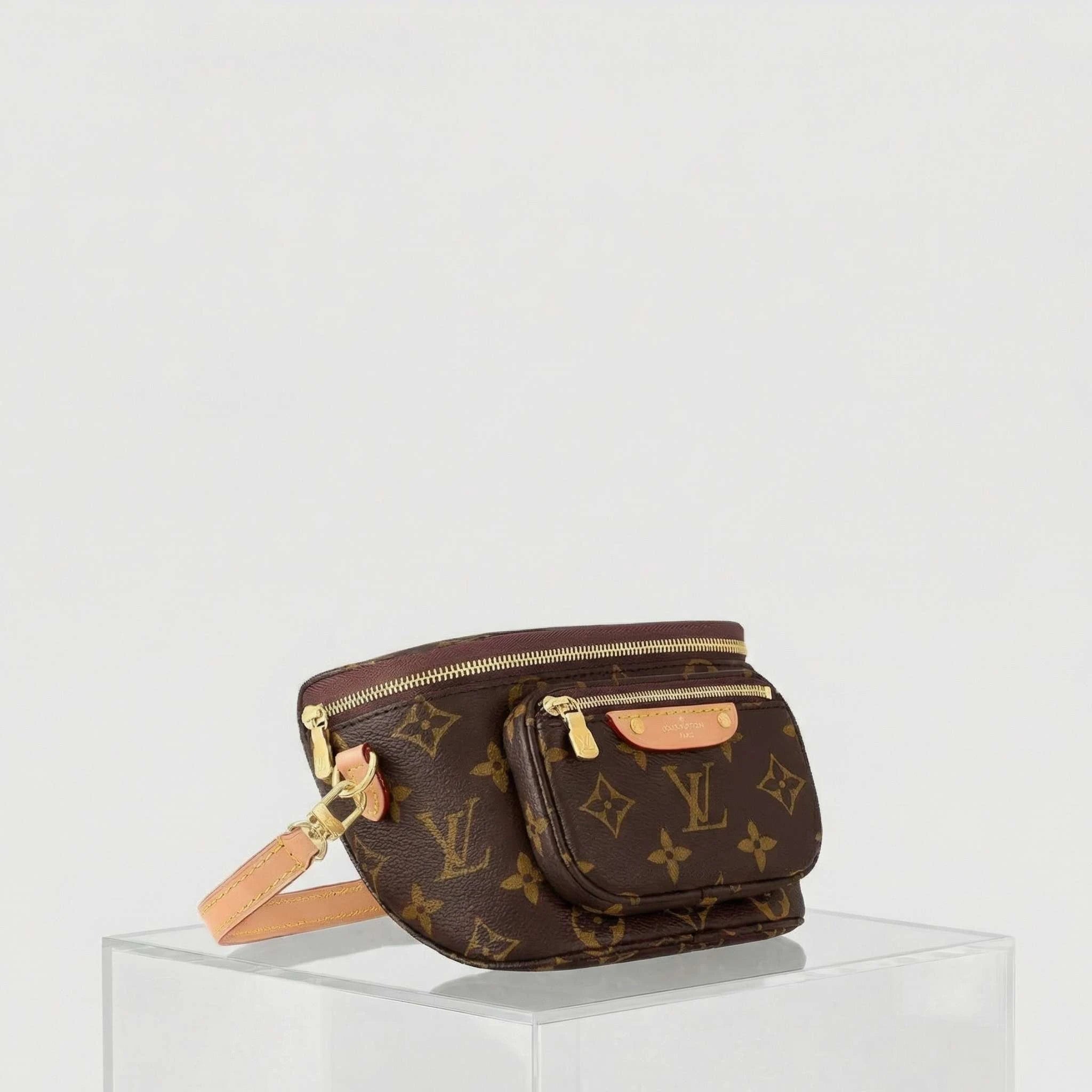 Louis Vuitton Mini Bumbag Handbag Monogram Canvas, Side
