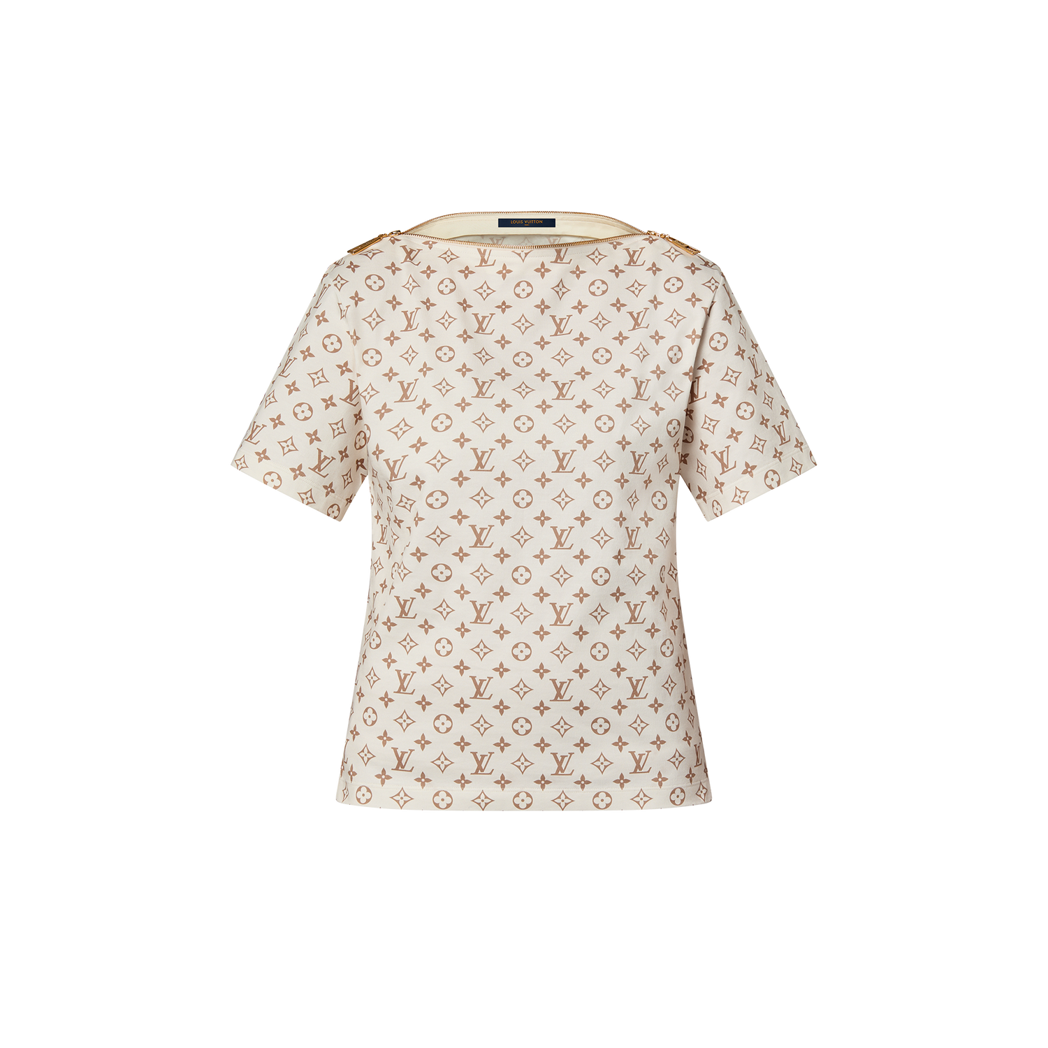 Monogram Print Bateau T Shirt Sands