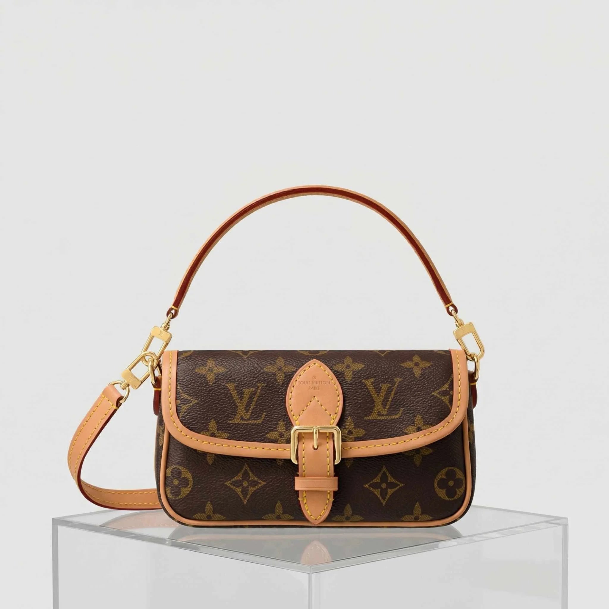 Louis Vuitton Nano Diane Handbag Monogram Canvas, Front