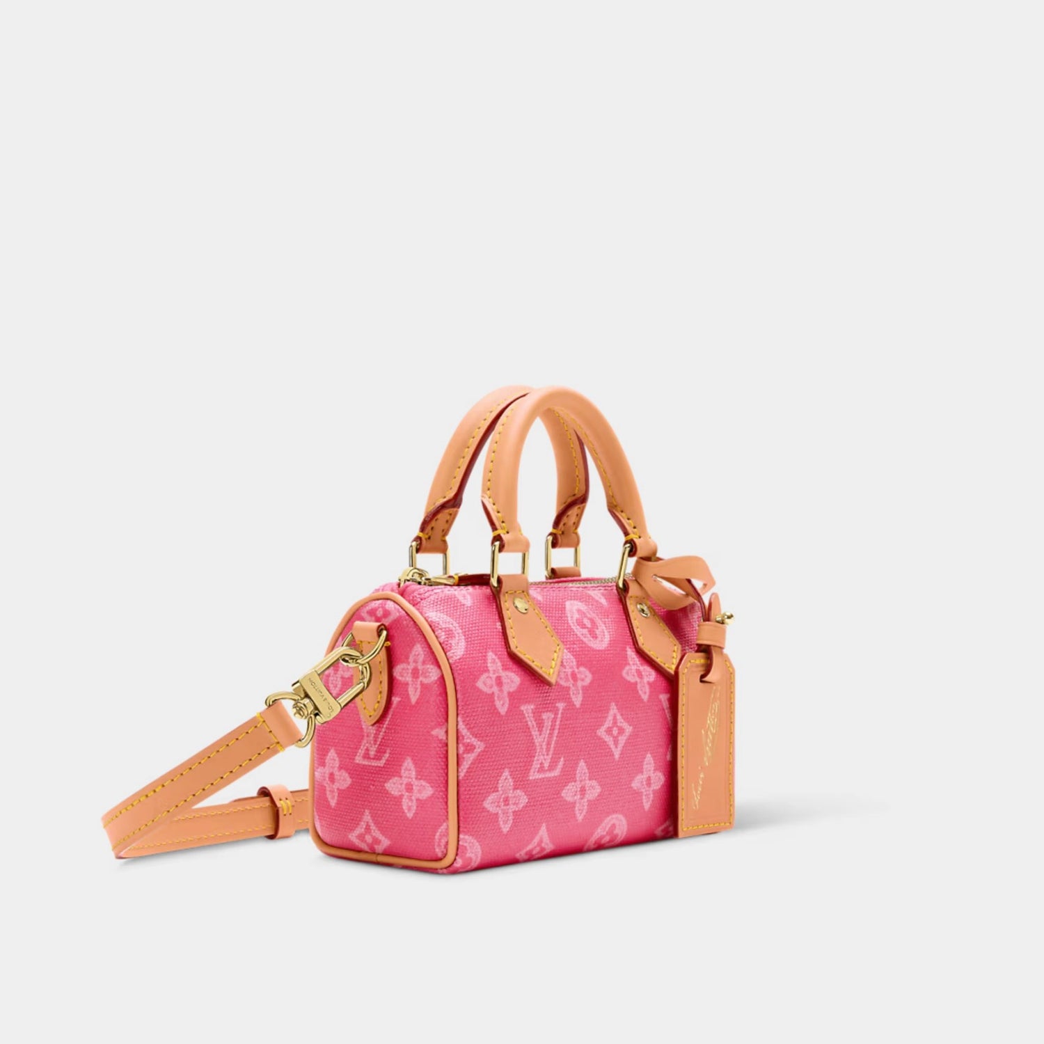 Louis Vuitton Nano Speedy Monogram Origine, rose Ruban , Side 