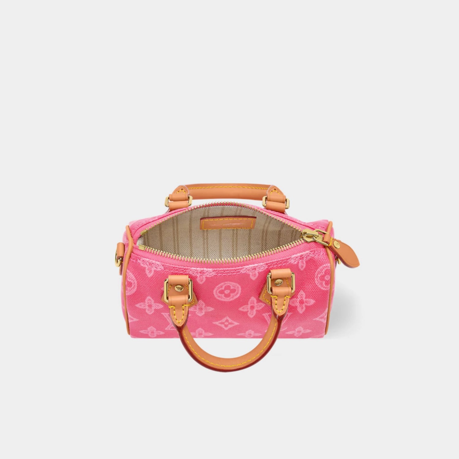Louis Vuitton Nano Speedy Monogram Origine, rose Ruban ,Top 