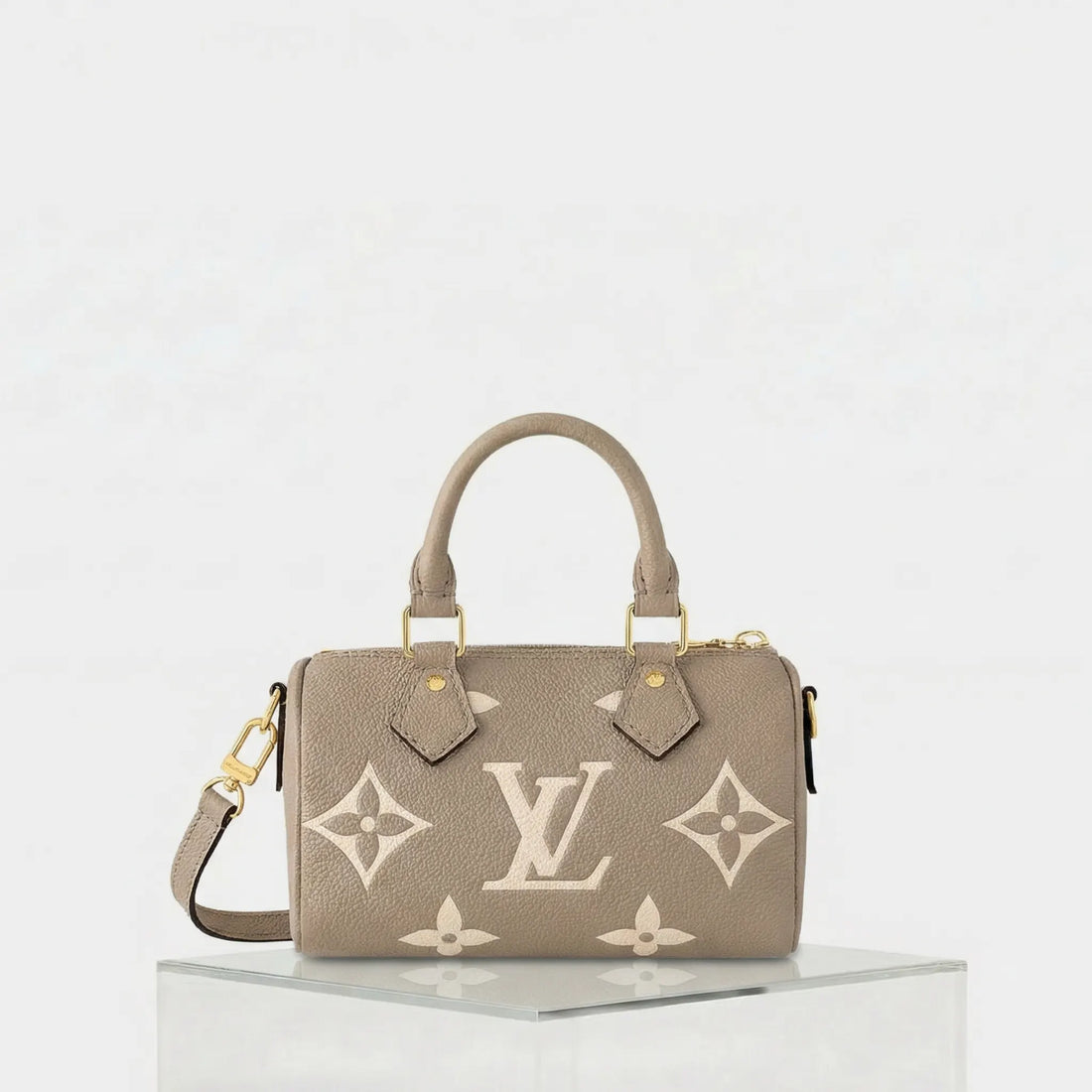 Louis Vuitton Nano Speedy Two-Tone Monogram Empreinte, Front