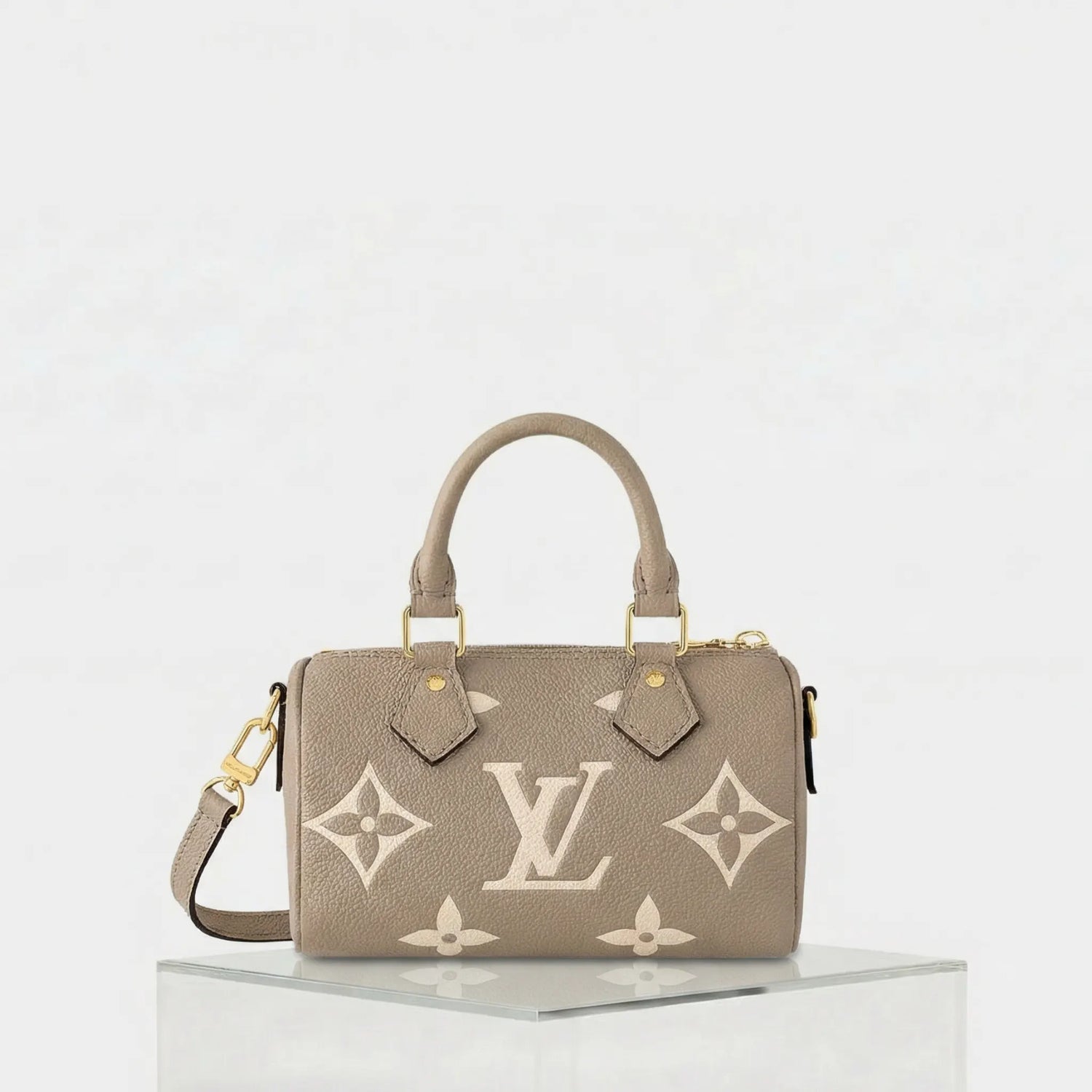 Louis Vuitton Nano Speedy Two-Tone Monogram Empreinte, Front