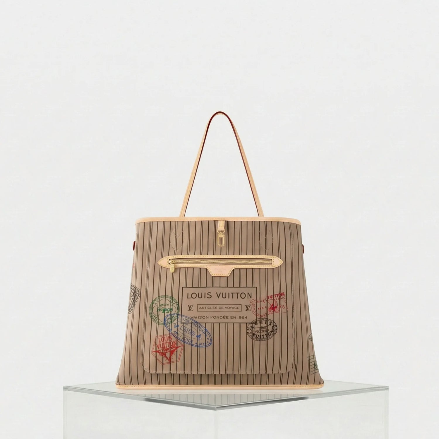 Louis Vuitton Neverfull Bandouliere Inside Out GM Handbag, Back
