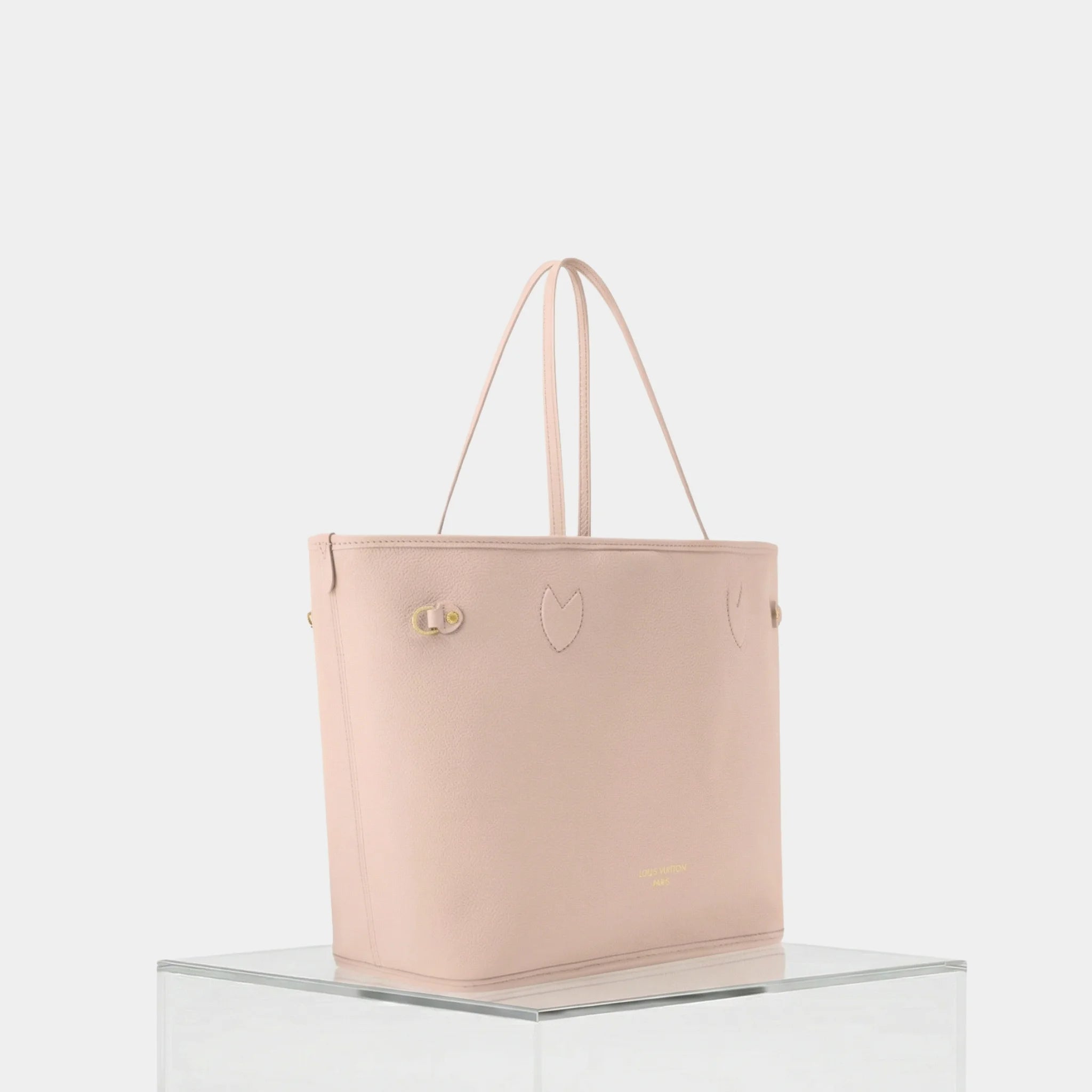 Louis Vuitton Neverfull Inside Out MM Handbag, Sand, Side