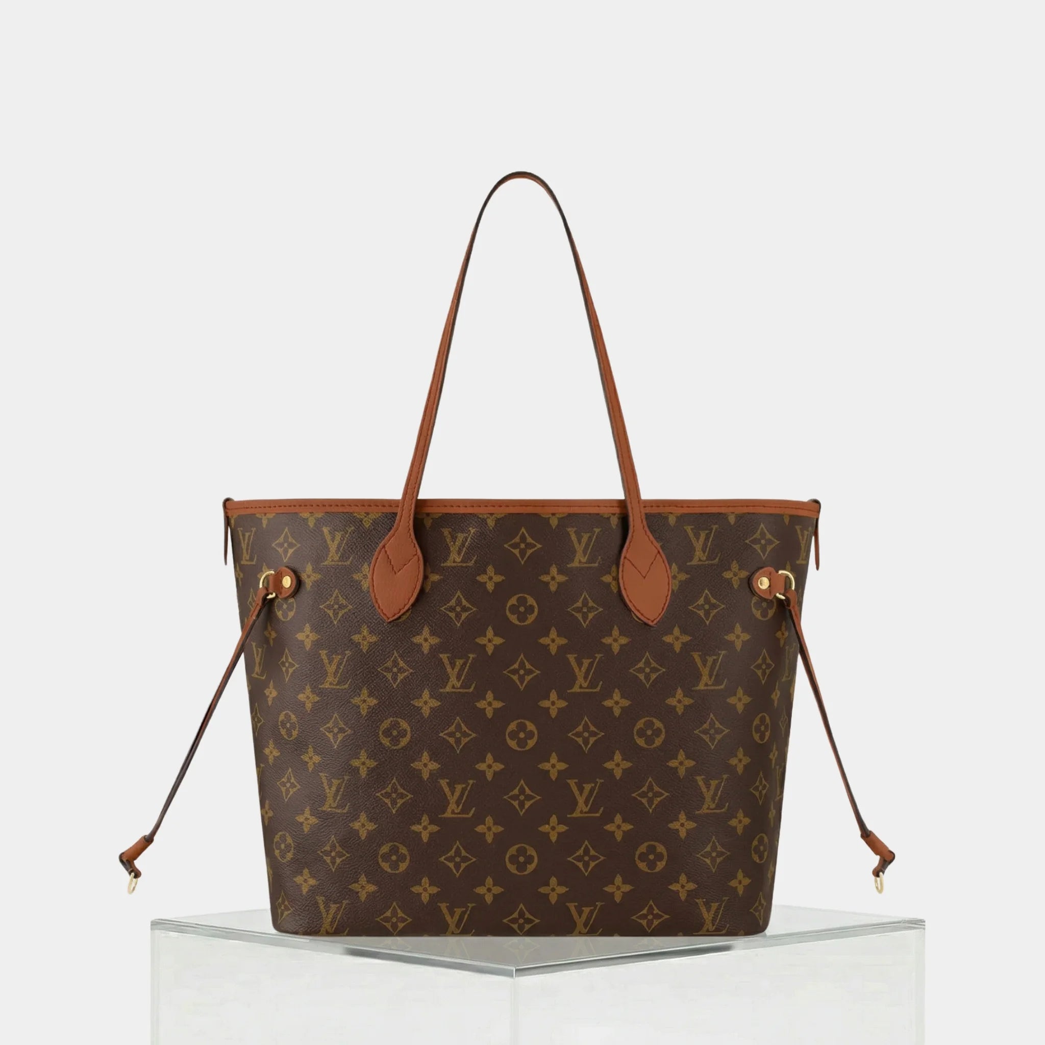 Louis Vuitton Neverfull Inside Out MM Handbag, Tan, Back