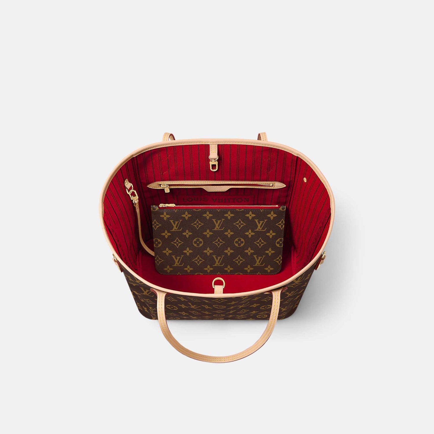 Louis Vuitton Neverfull MM Monogram Canvas, Cherry, Top