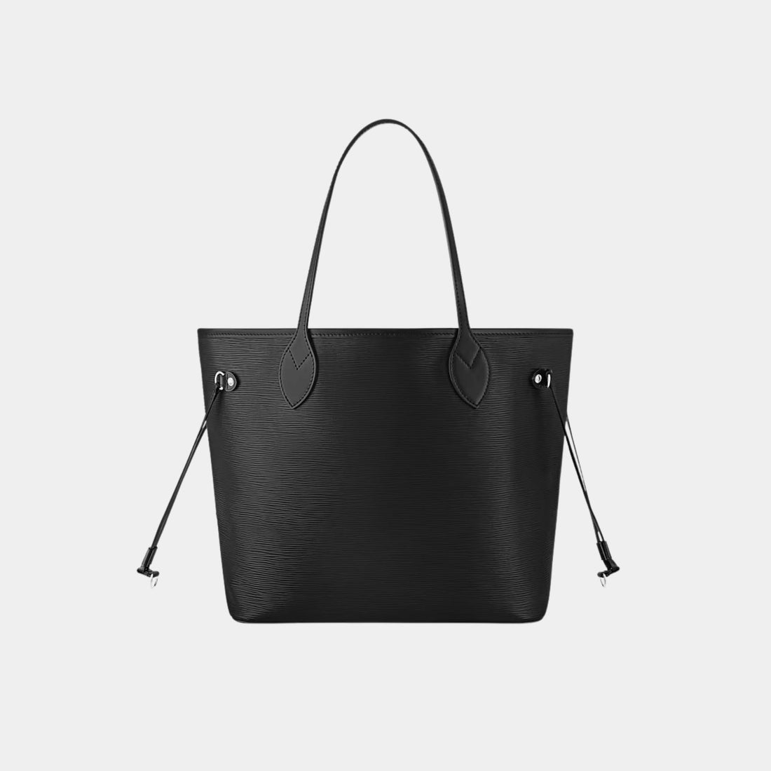 Louis Vuitton Neverfull MM Tote In Epi Leather, Black, Front