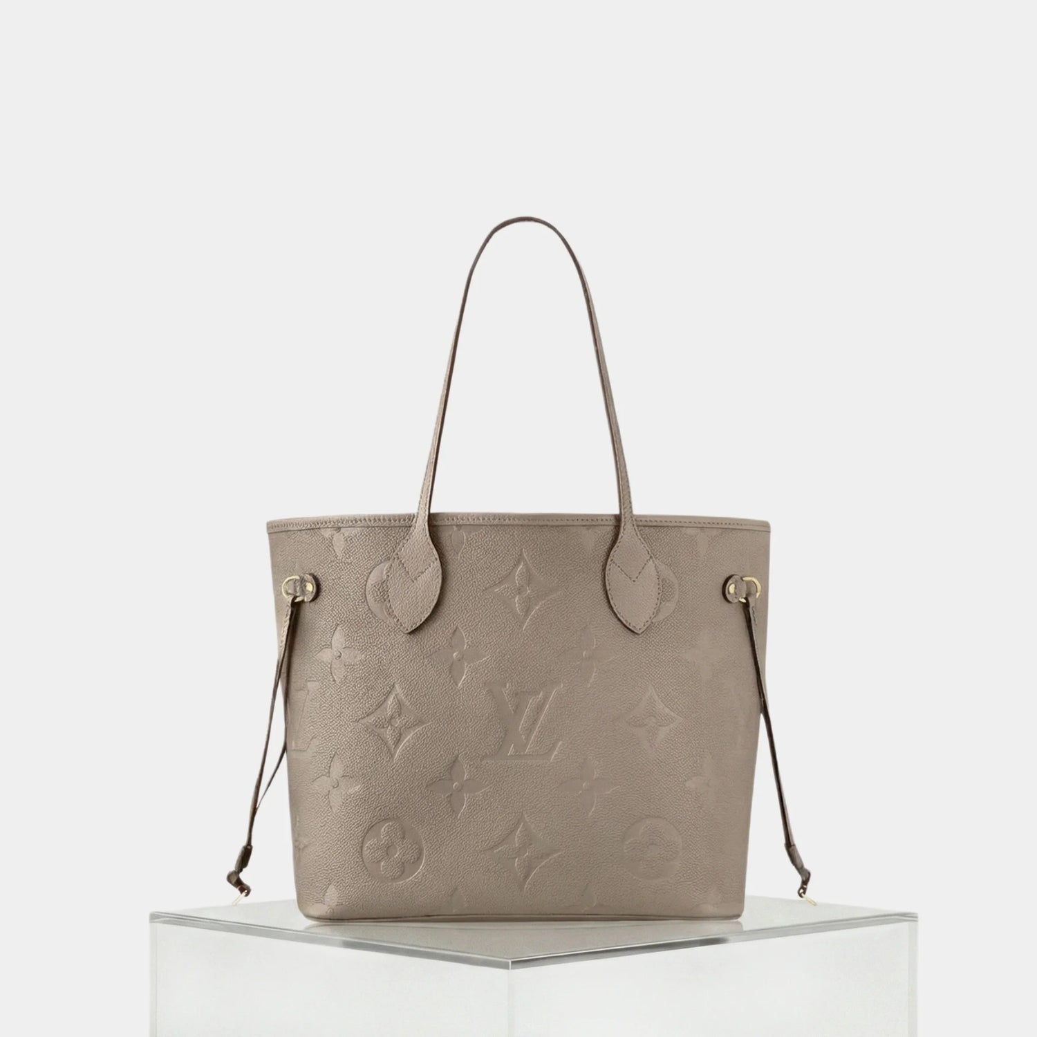 Louis Vuitton Neverfull MM Tote Bag Monogram Empreinte, Tourtelle, Front