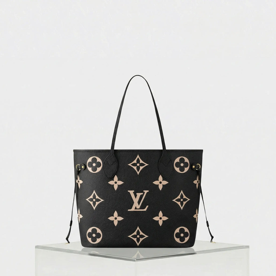Louis Vuitton Neverfull MM Tote In Two-Tone Monogram Empreinte, Front