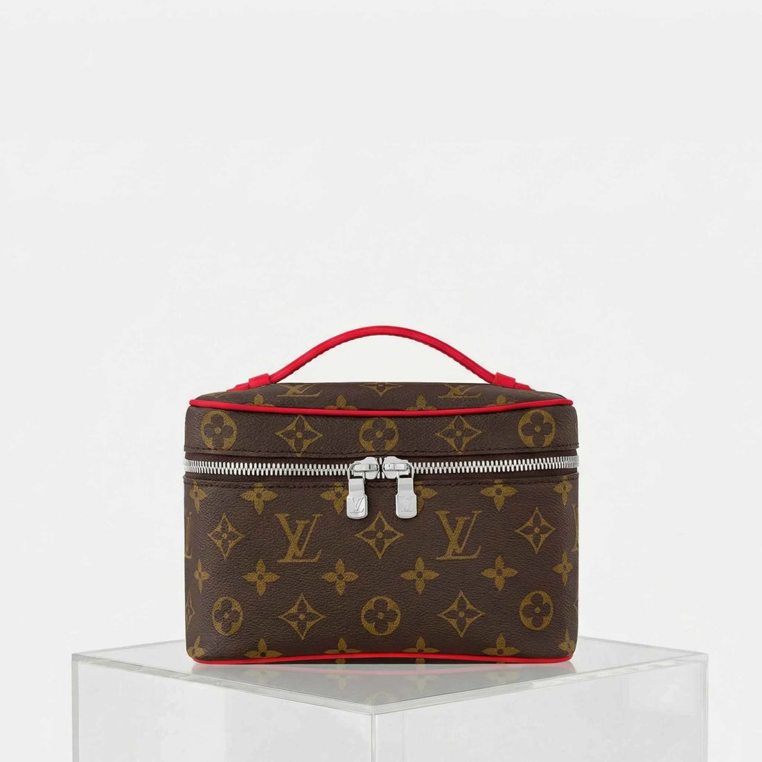 Louis Vuitton Nice Mini Handbag Monogram Canvas, Pondichery Pink, Front