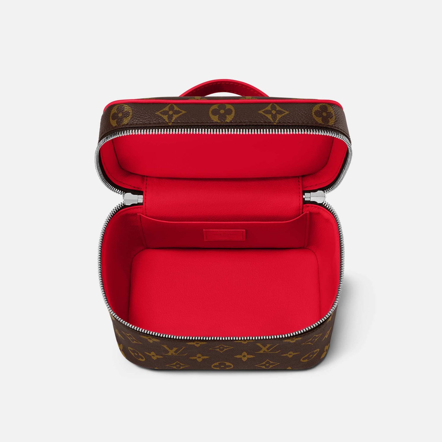 Louis Vuitton Nice Mini Handbag Monogram Canvas, Red, Top