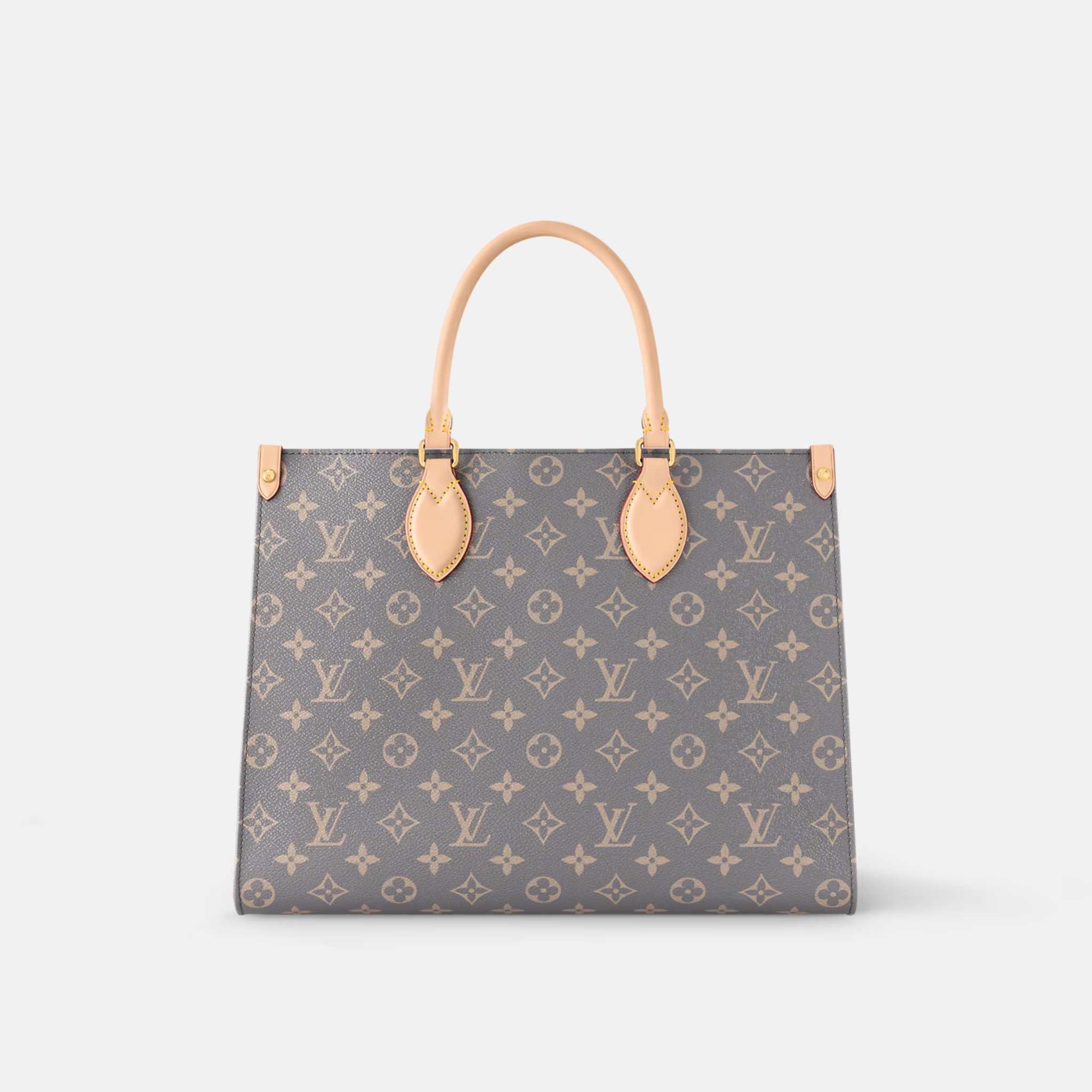 Louis Vuitton Onthego MM Tote Bag Monogram Canvas Trianon Grey, Front