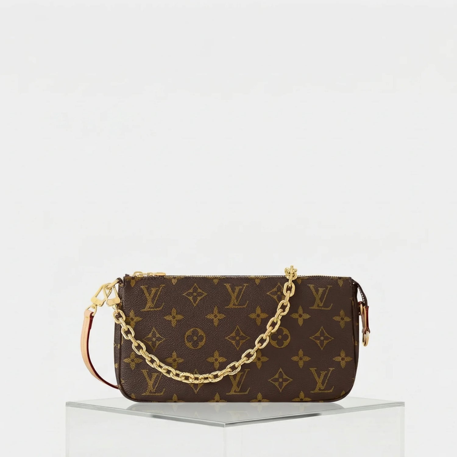 حقيبة Pochette Accessoires بنقشة Monogram Canvas