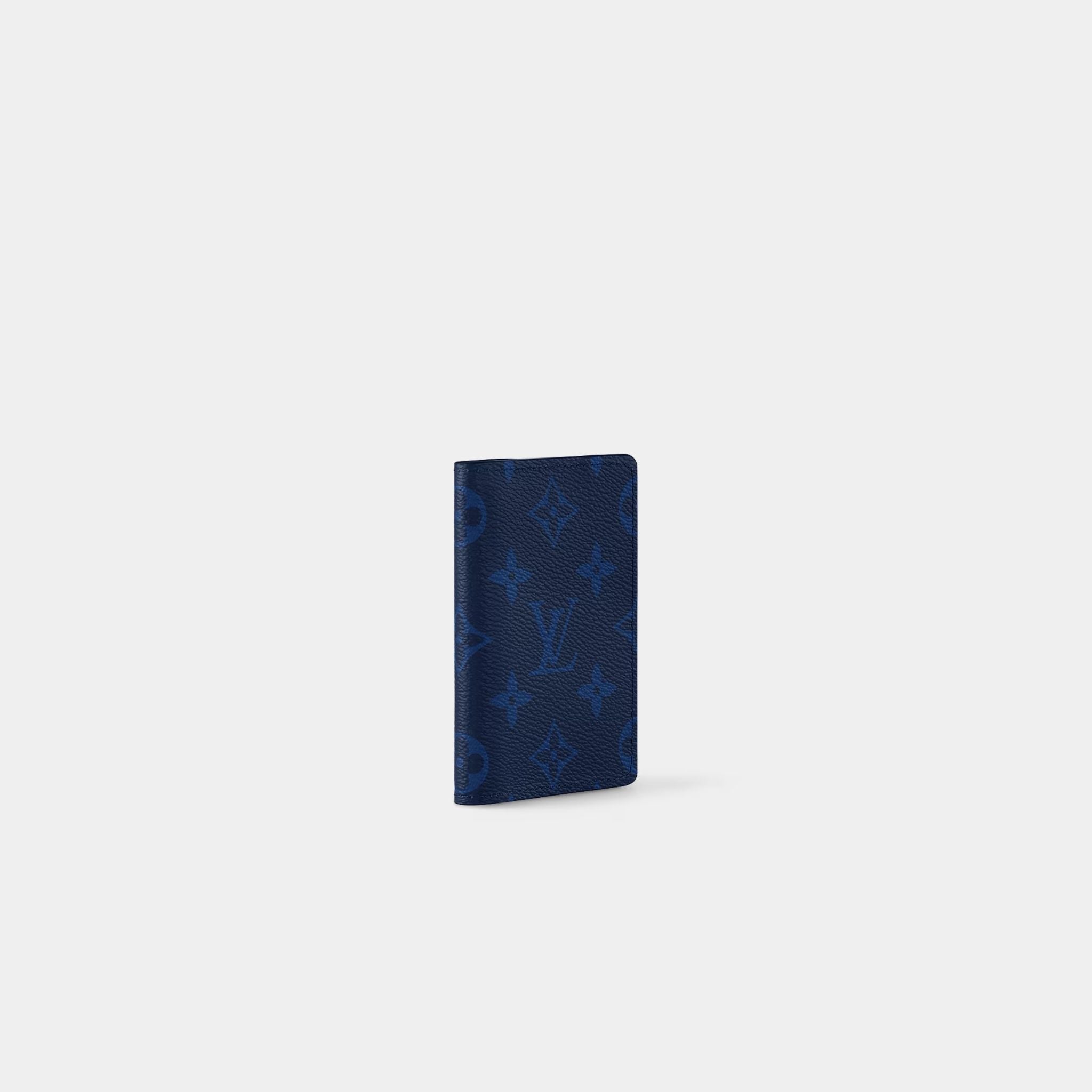 Louis Vuitton Pocket Organiser Taigarama, Cobalt, Side