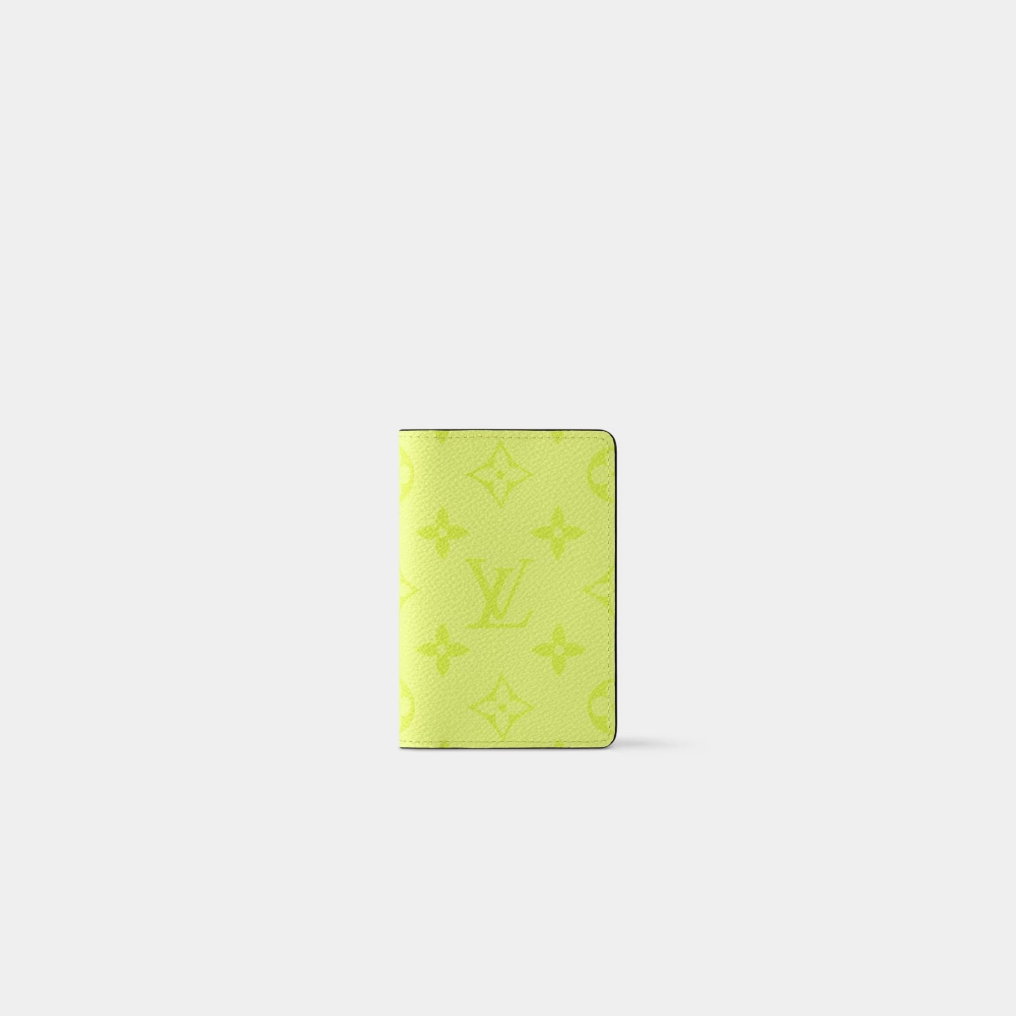 Louis Vuitton Pocket Organiser Taigarama, Lemonade, Front