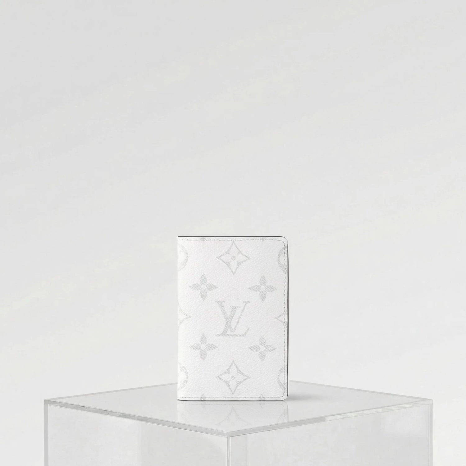 Louis Vuitton Pocket Organiser Taigarama, White, Front, Studio