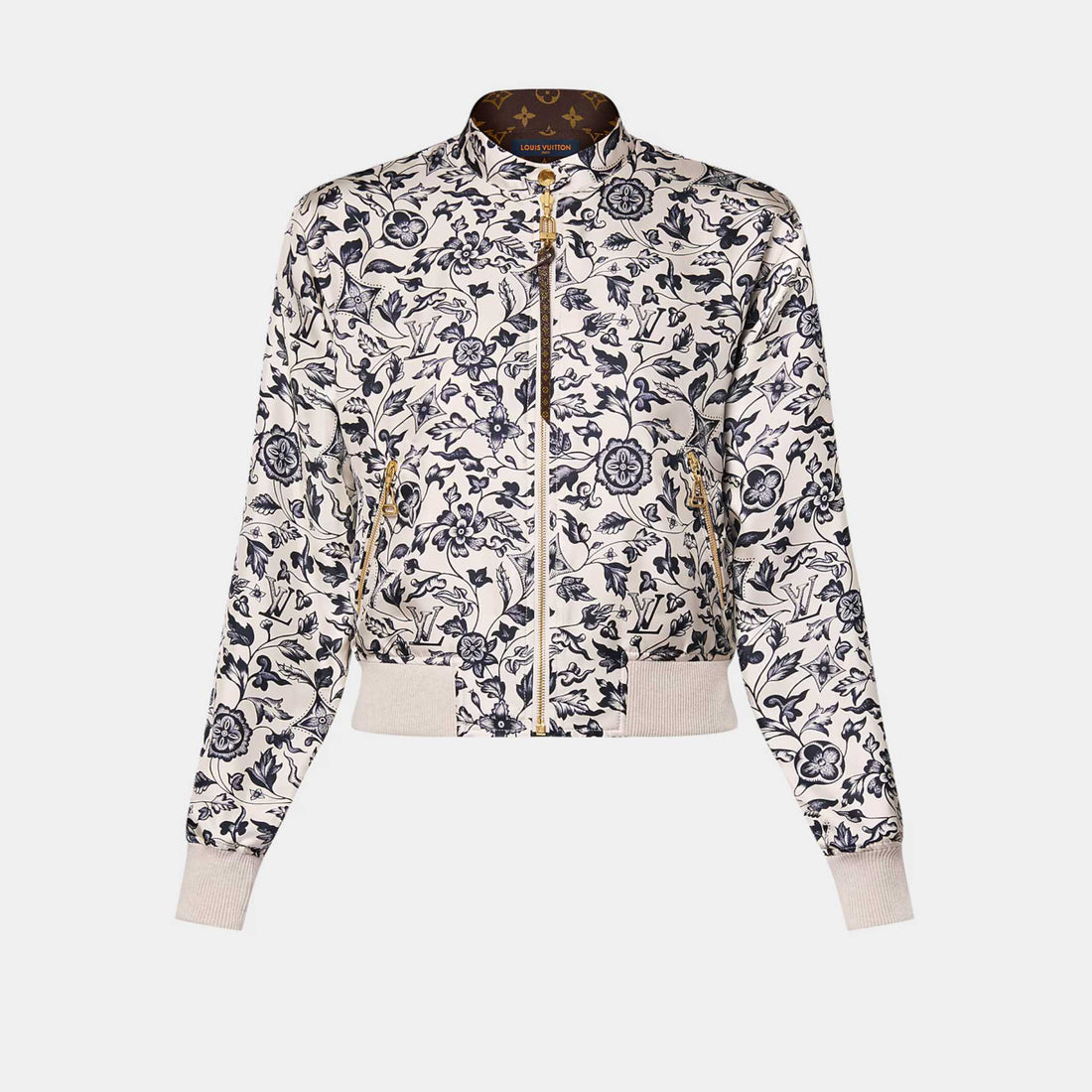 Louis Vuitton Reversible Botanical Print Bomber Jacket, Front