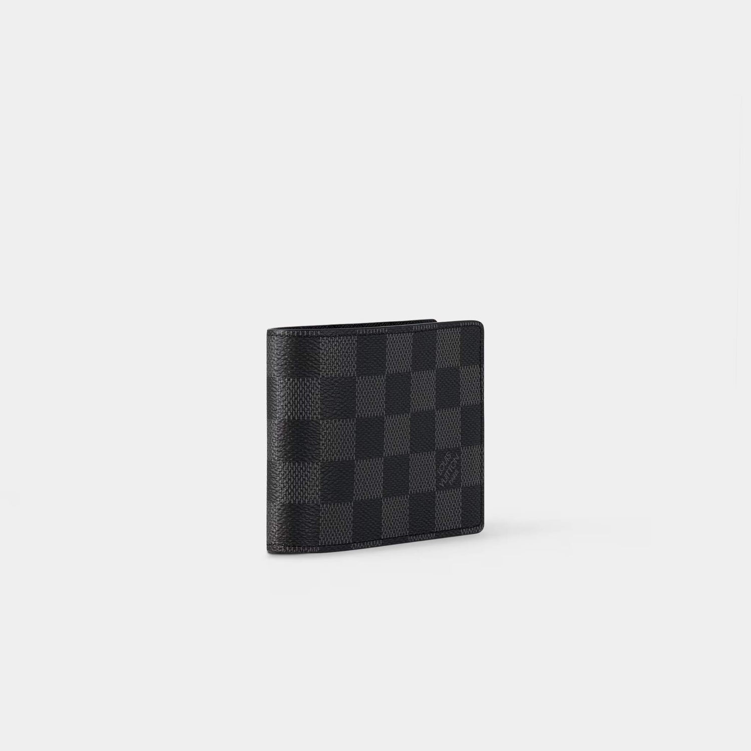 Louis Vuitton Slender Wallet Damier Graphite Canvas, Black, Side