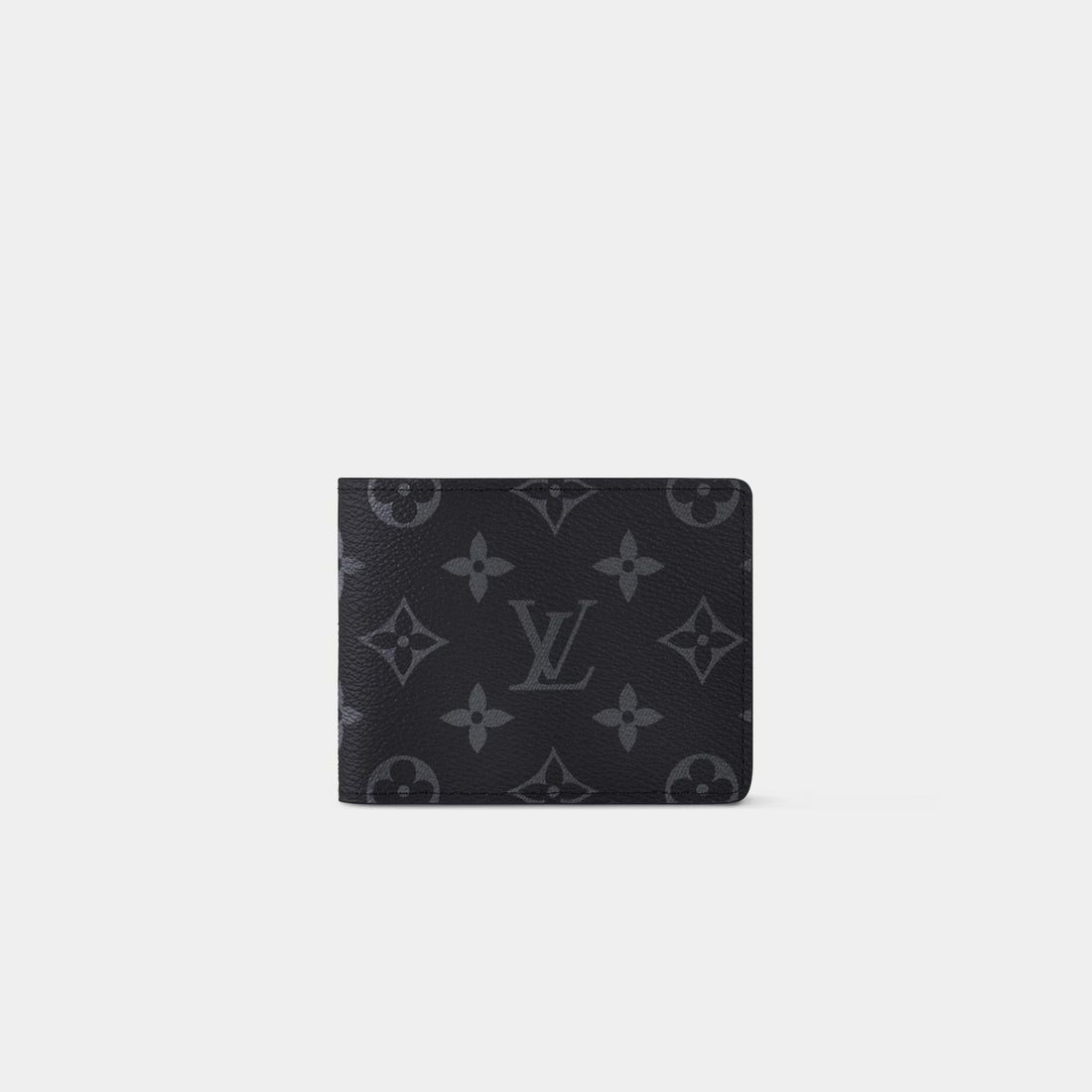 Louis Vuitton Slender Wallet Monogram Eclipse Canvas, Black, Front