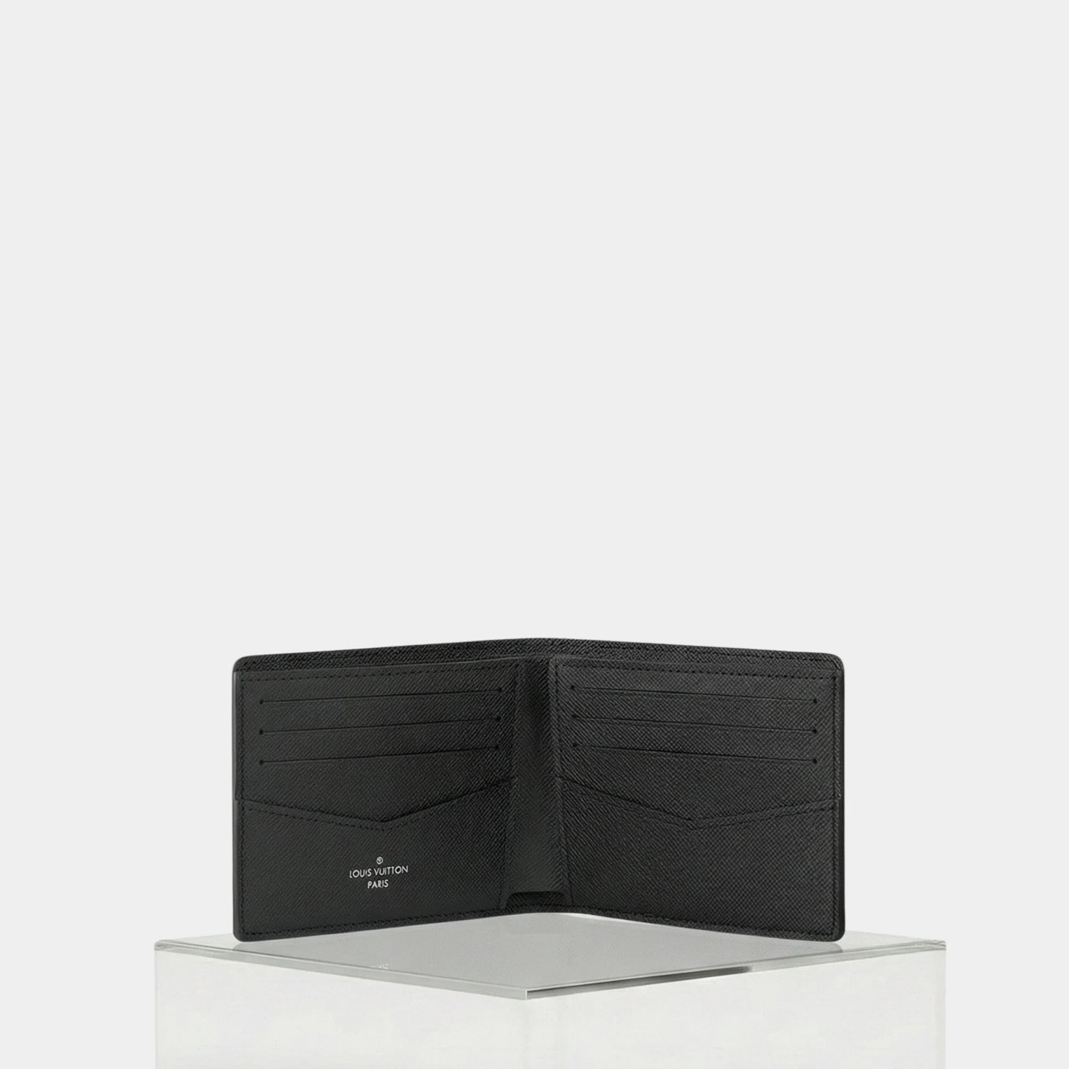 Louis Vuitton Slender Wallet Monogram Eclipse Canvas Reverse, Inside