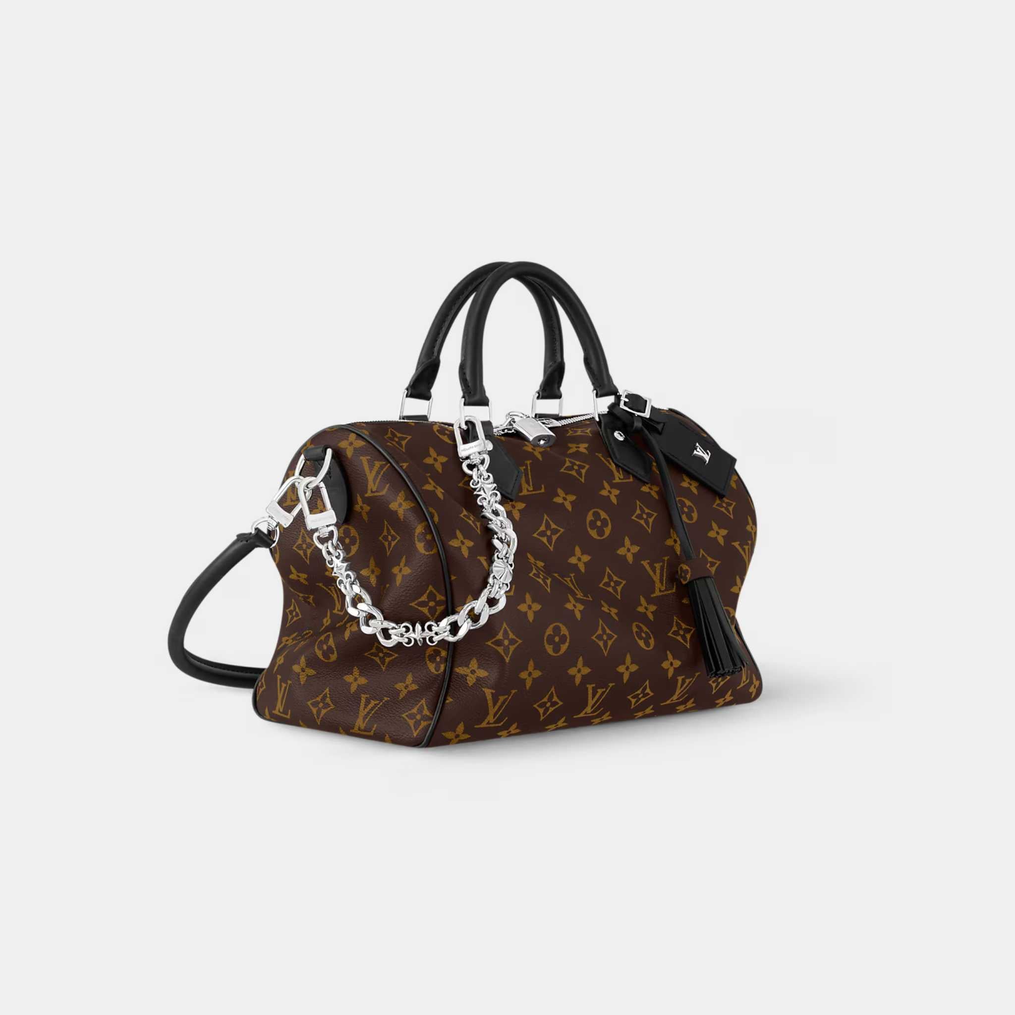 Louis Vuitton Speedy Soft 30 Dark Monogram Canvas, Side