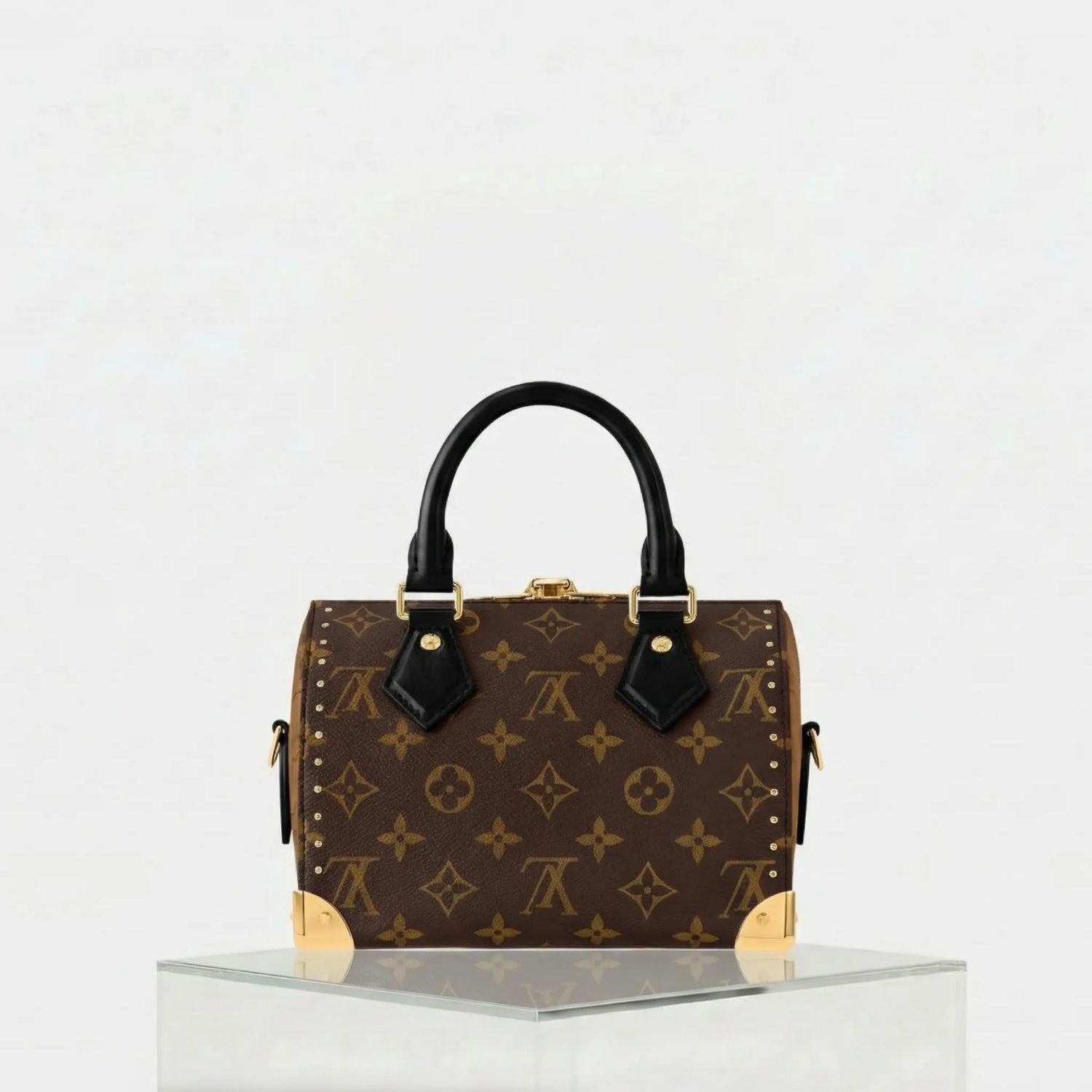 Louis Vuitton Speedy Trunk 20 Monogram Handbag, Back
