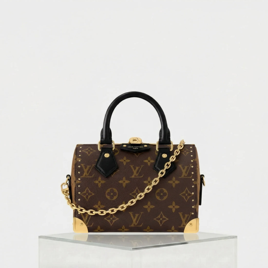 Louis Vuitton Speedy Trunk 20 Monogram Handbag, Front
