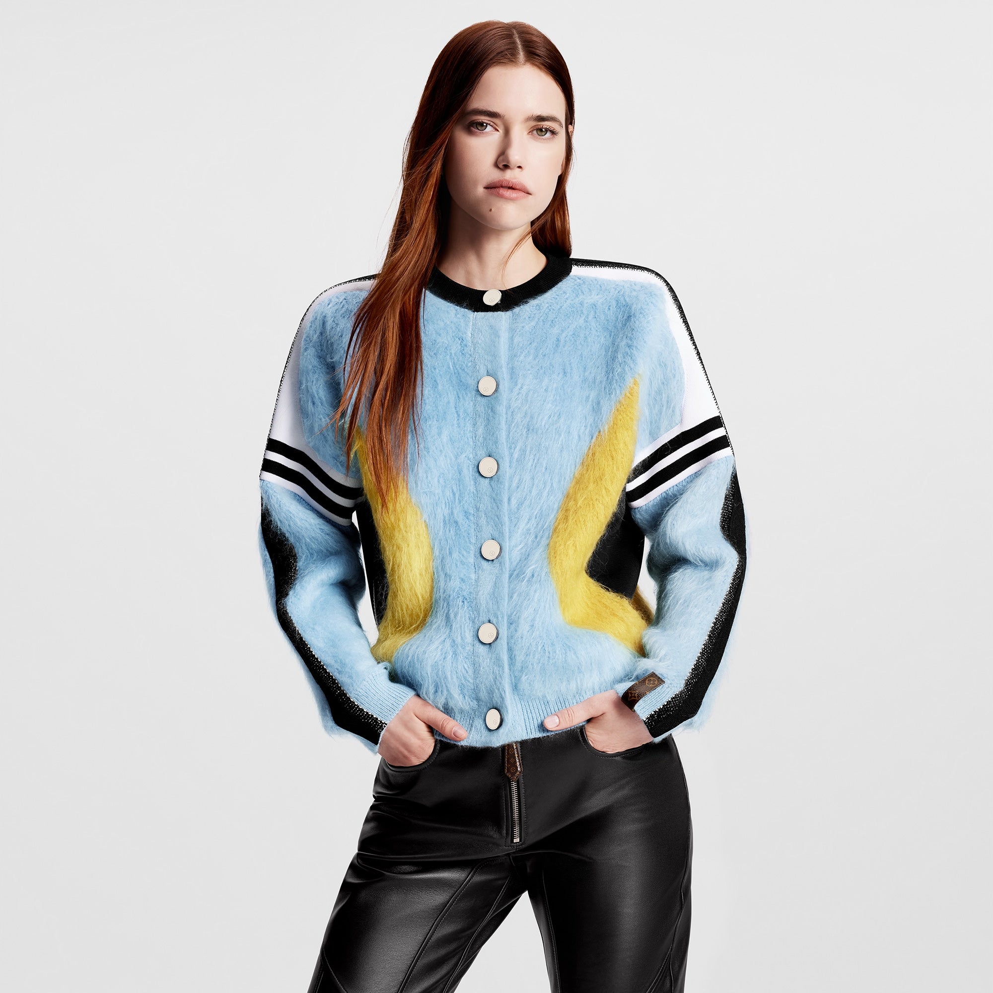 Sporty cardigan top
