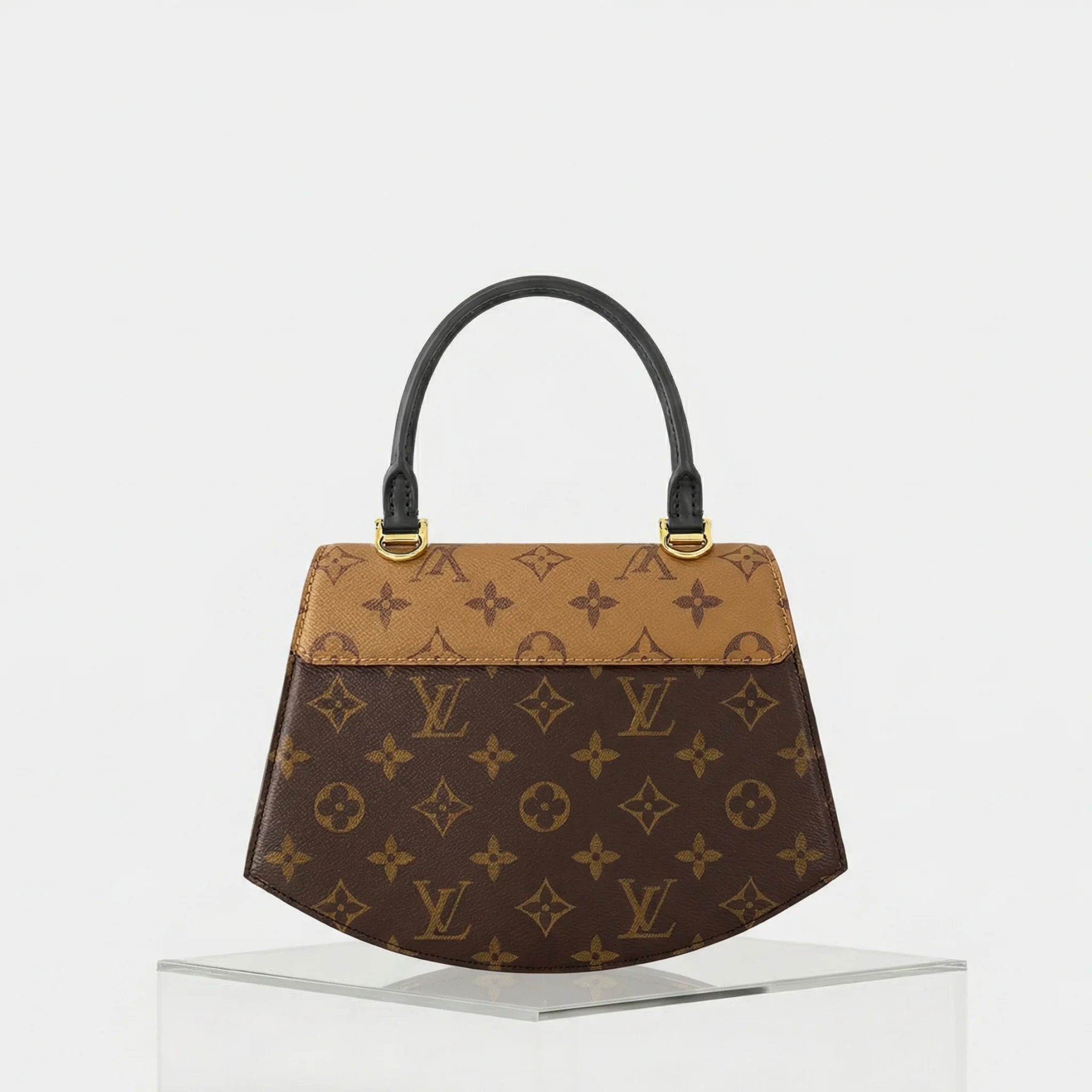 Louis Vuitton Tilsitt Handbag Monogram and Monogram Reverse Canvas, Back