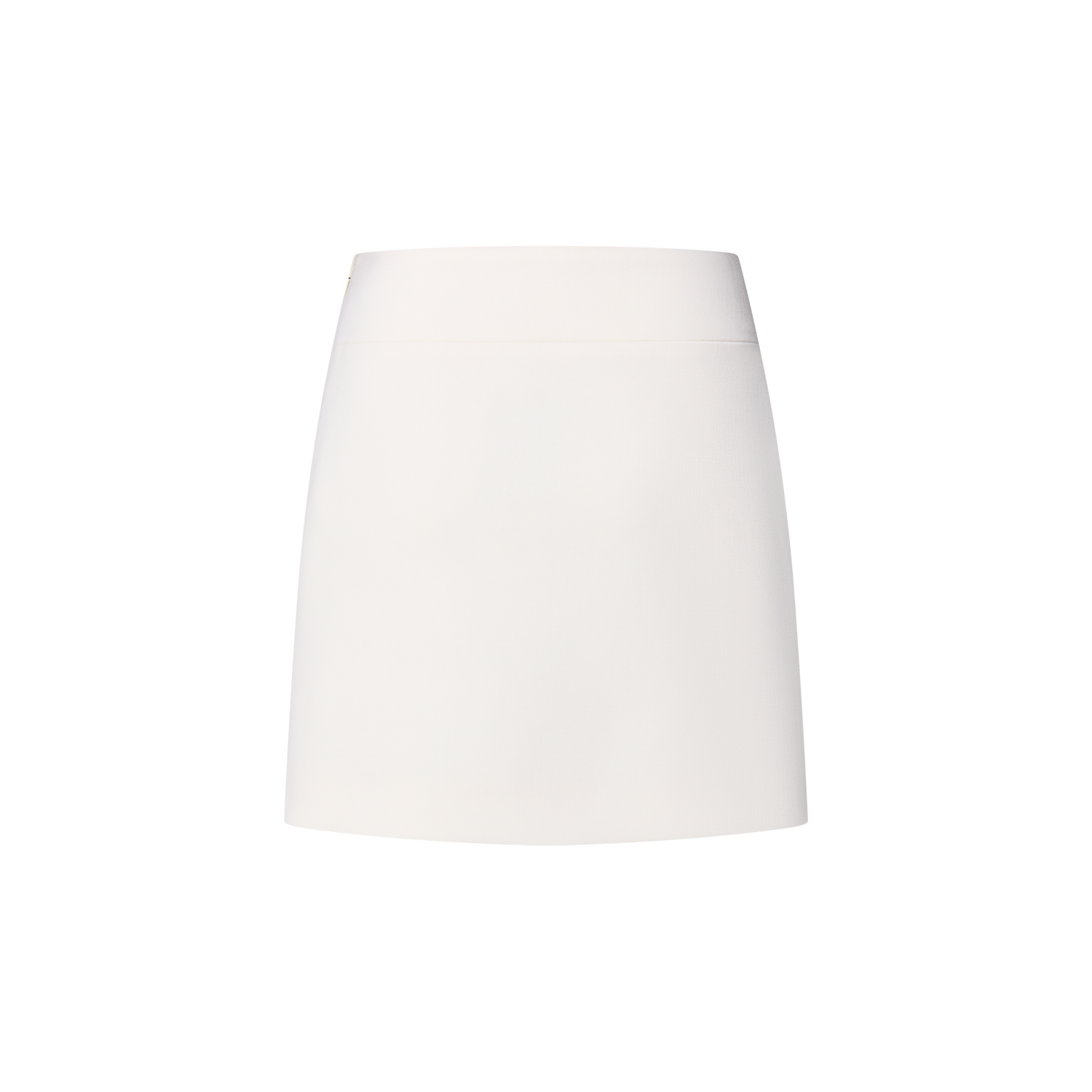 Wool Crepe Mini Skirt 