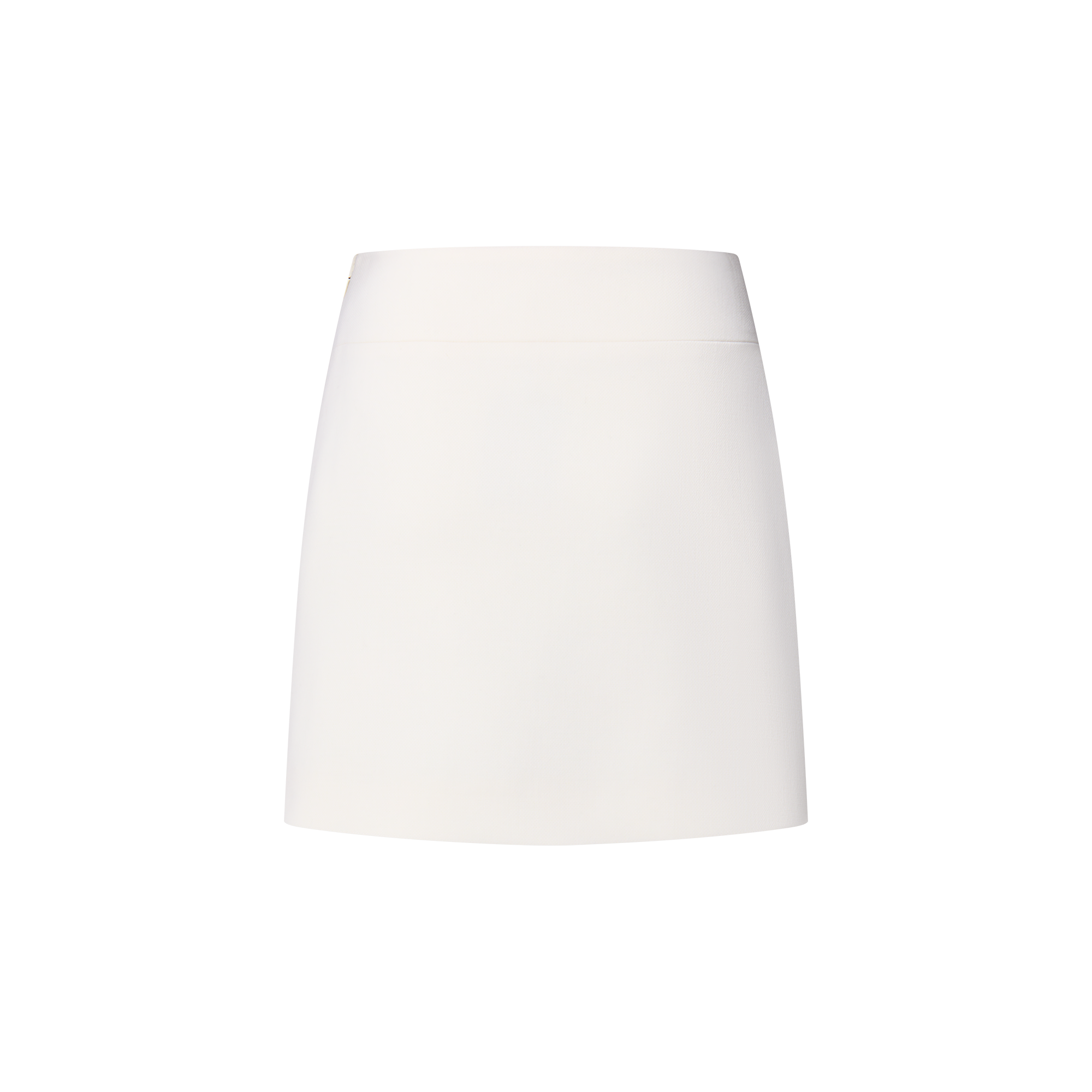 Wool Crepe Mini Skirt 