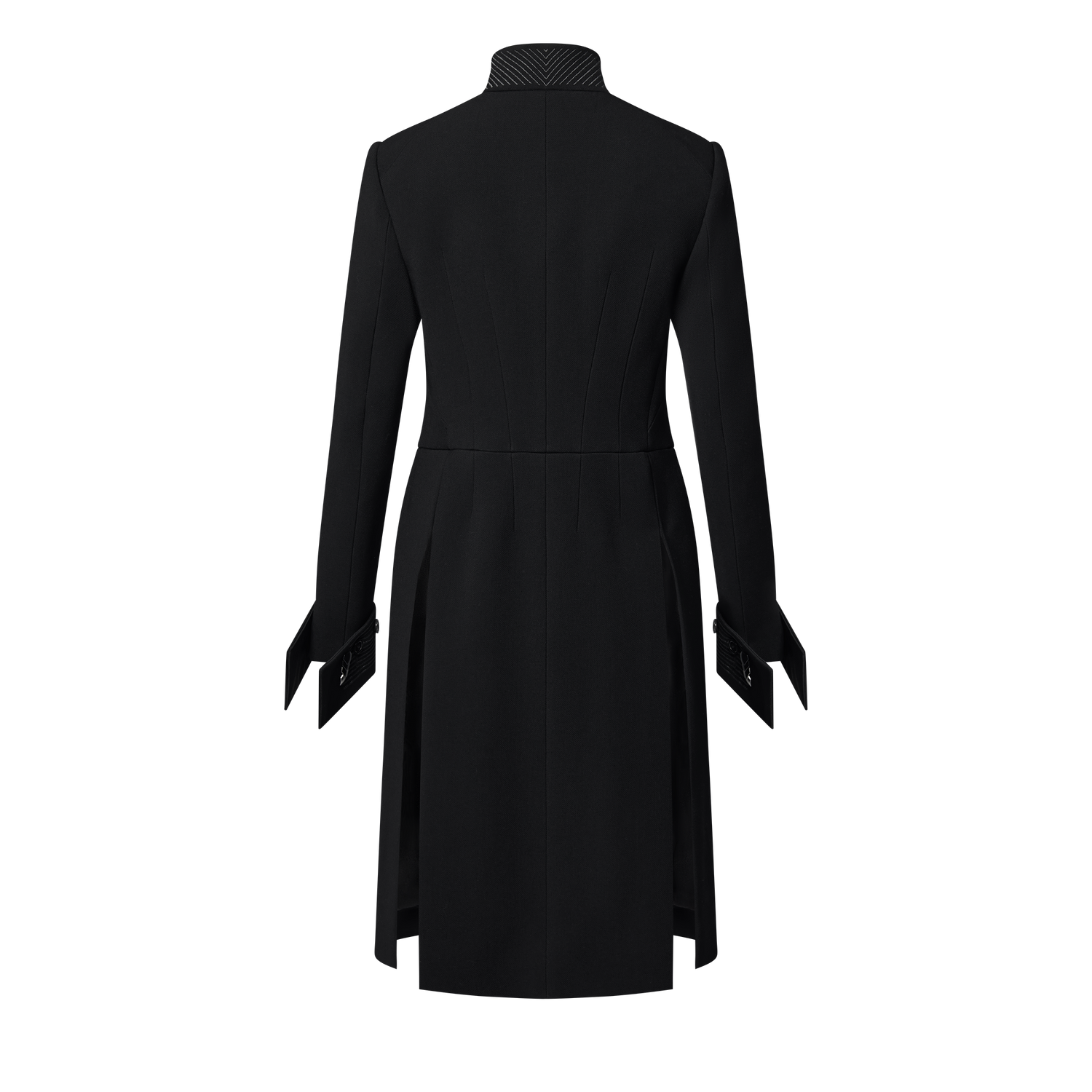 Wool Crepe Riding Coat 