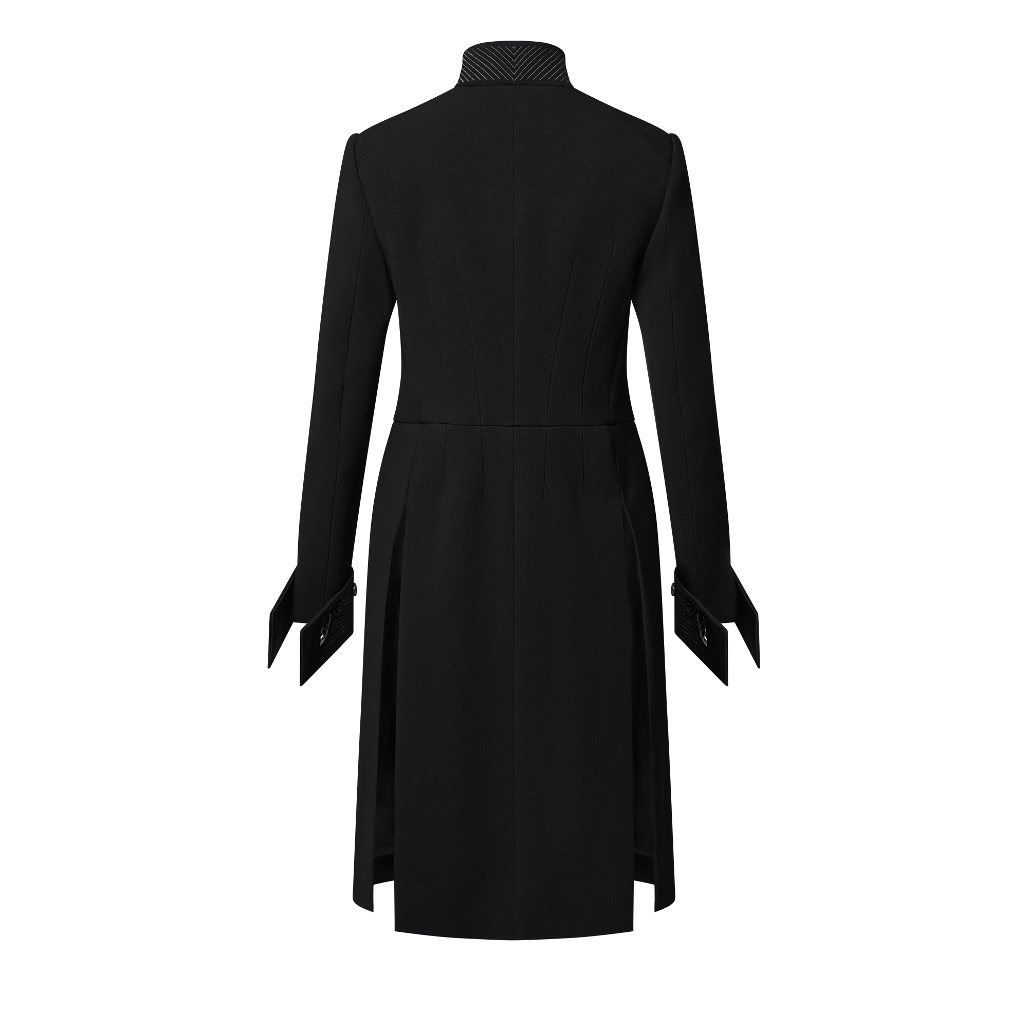 Wool Crepe Riding Coat 