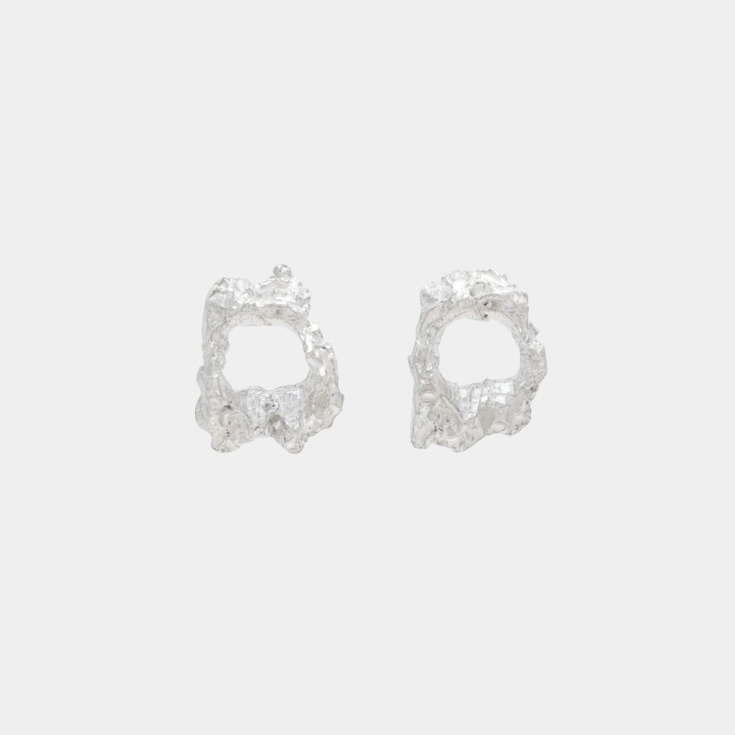Loveness Lee Cea Earrings, Silver, Side