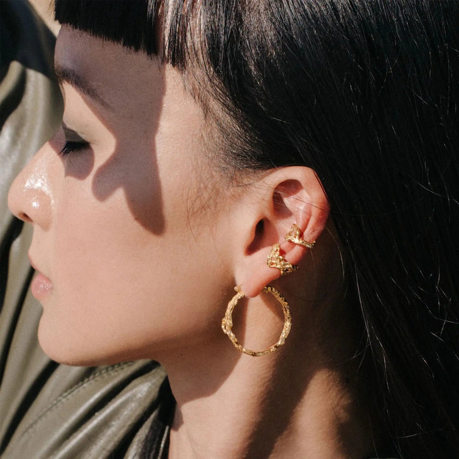 Loveness Lee Copiapoa Cuff, Model, Gold Plated