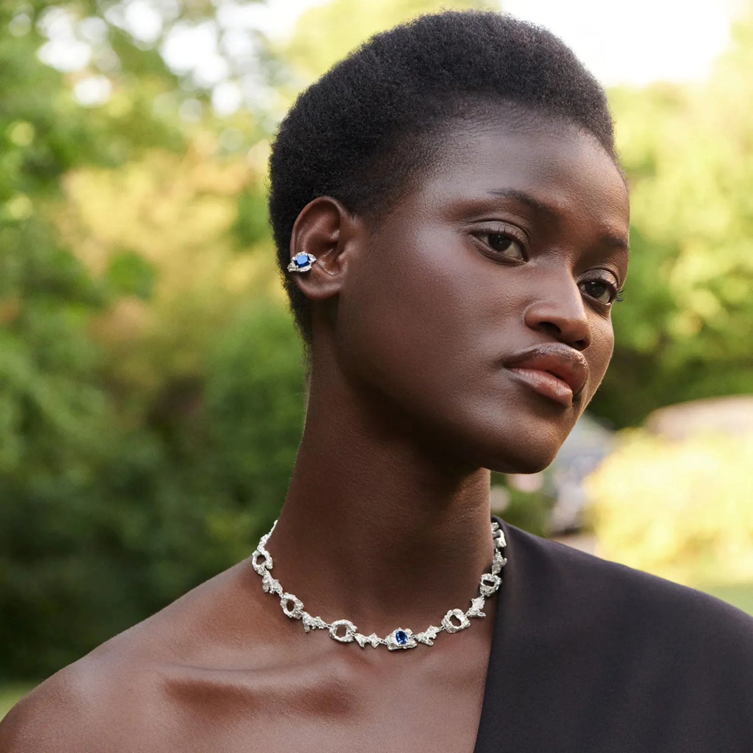 Loveness Lee  Eryngii Emerald Necklace, Front 