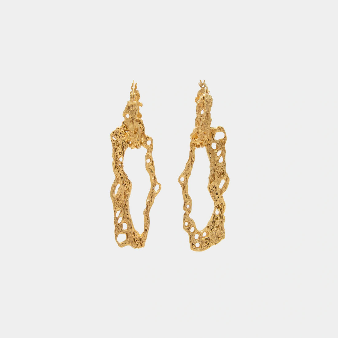 Loveness lee Espostoa Gold plated  Earrings, Front