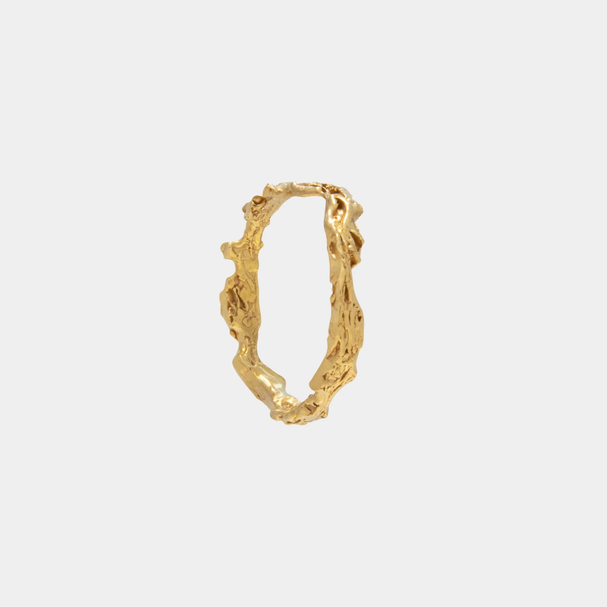 Loveness Lee Euly Silver Ring 18k Gold Plated, Front