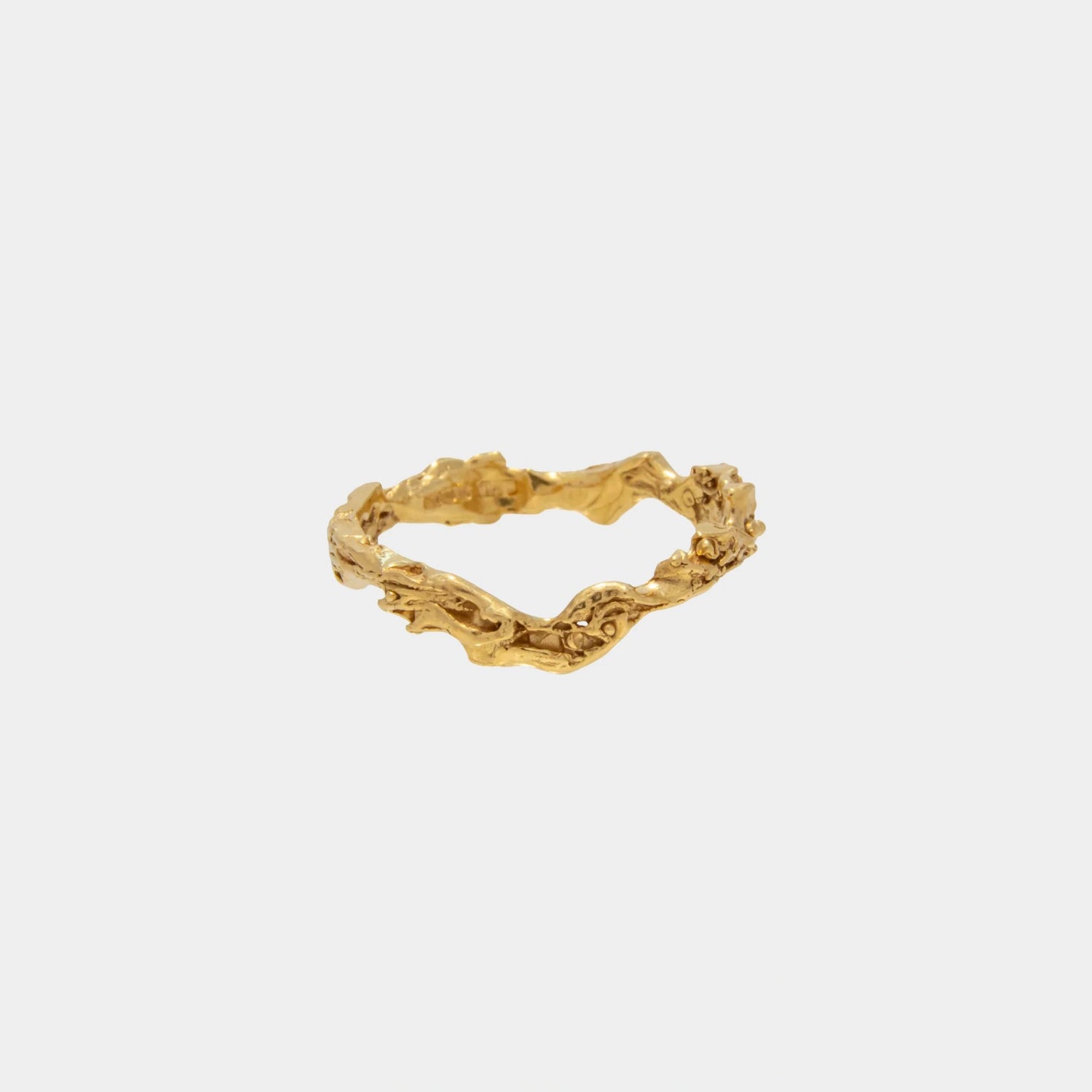 Loveness Lee Euly Silver Ring 18k Gold Plated, Side
