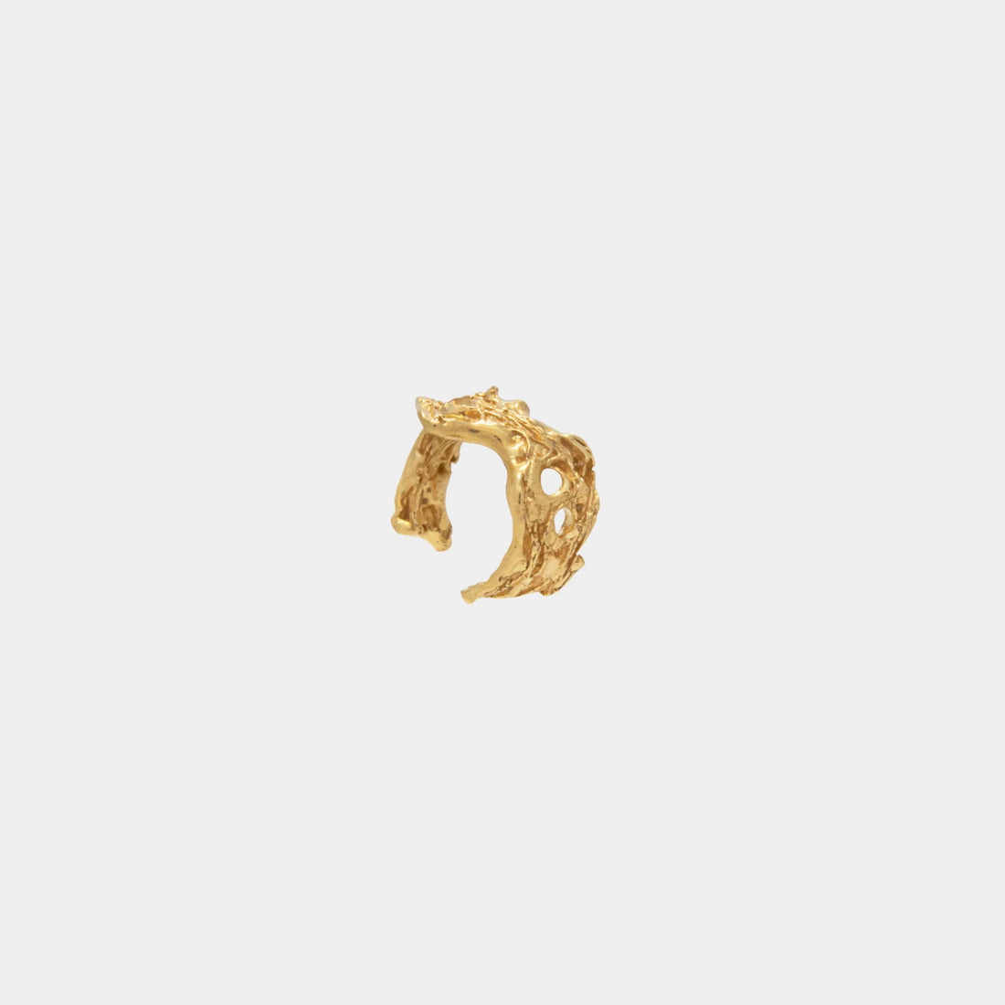 Loveness Lee Hatiora Cuff, Front, Gold Plated