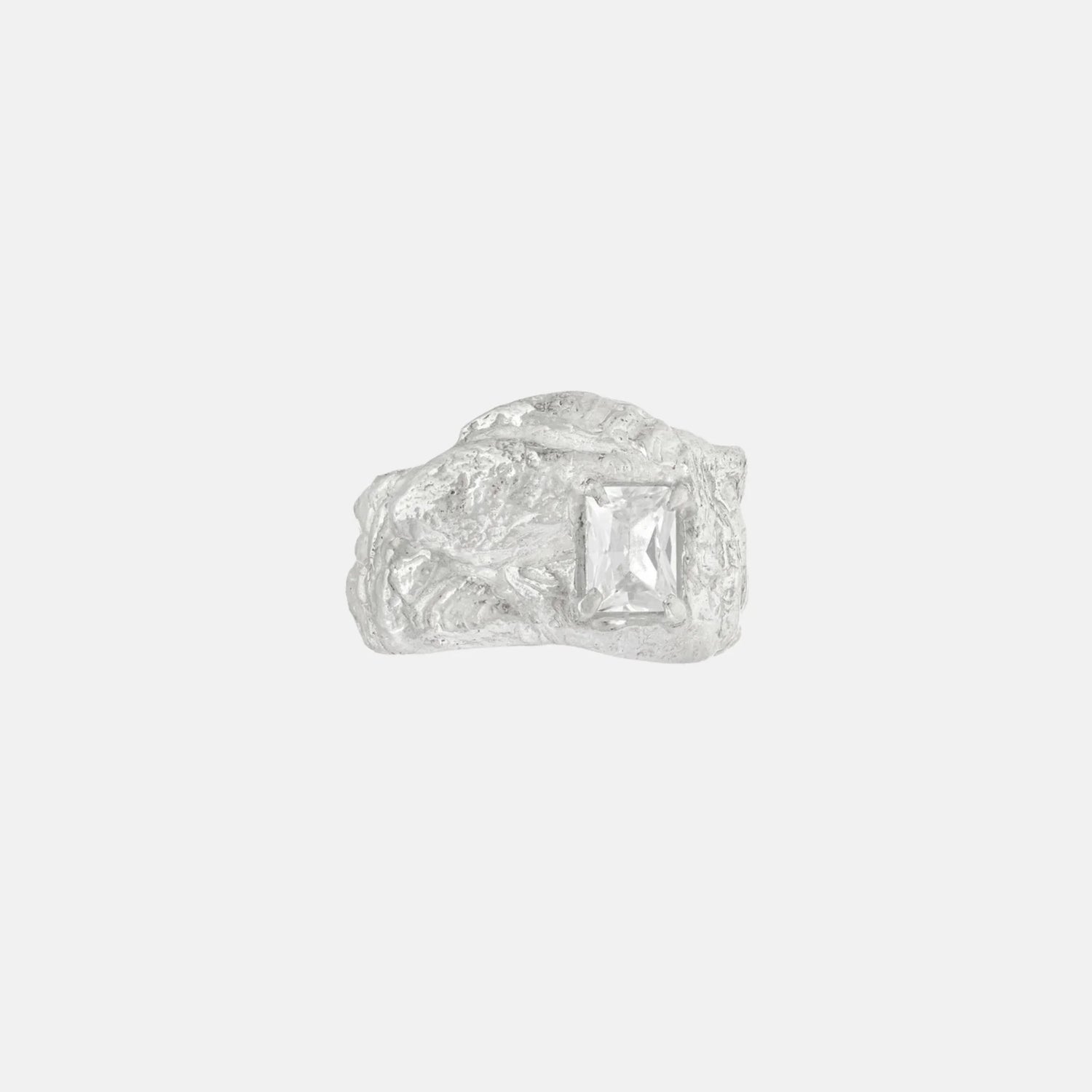 Loveness Lee Kai Argenti Recycled Silver Ring, Close