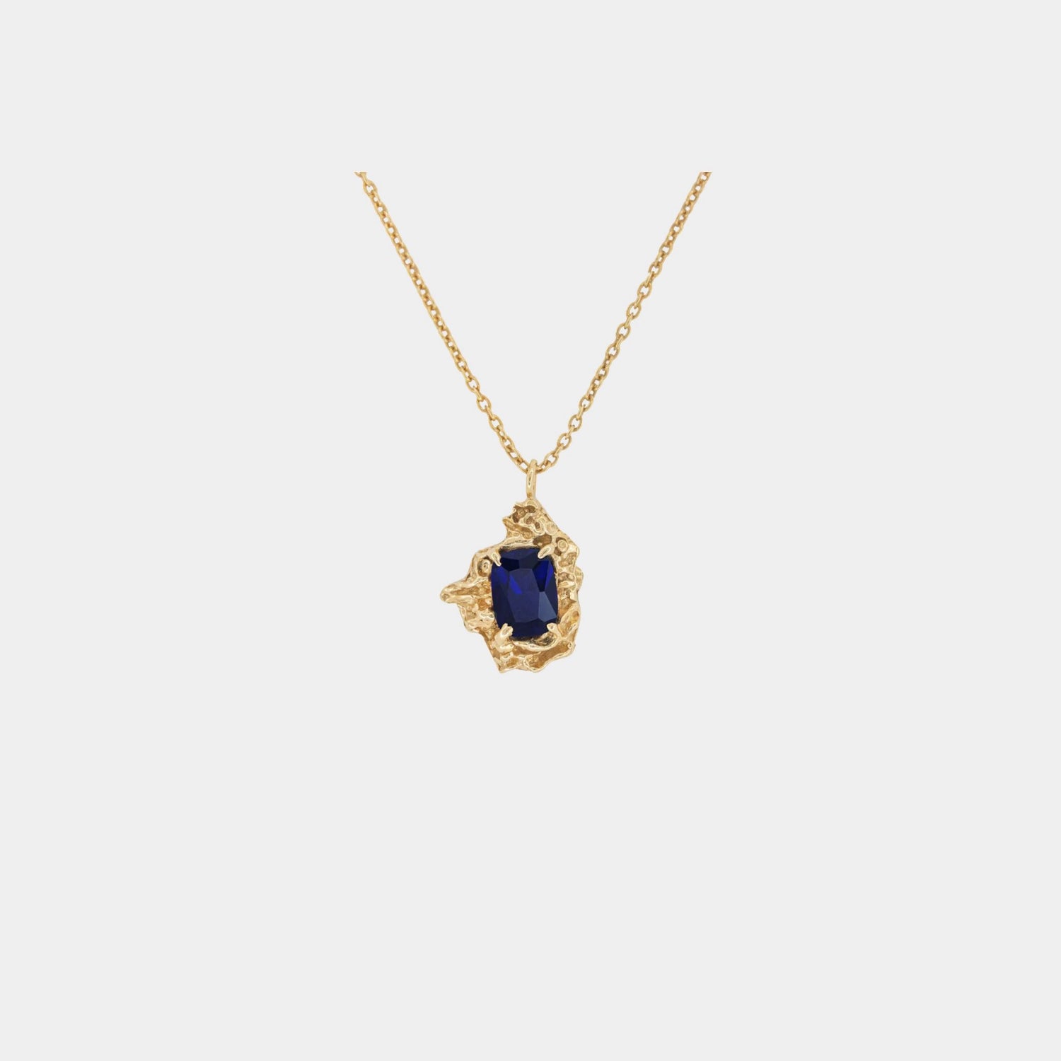 Loveness Lee Leana Sapphire Necklace, Front 