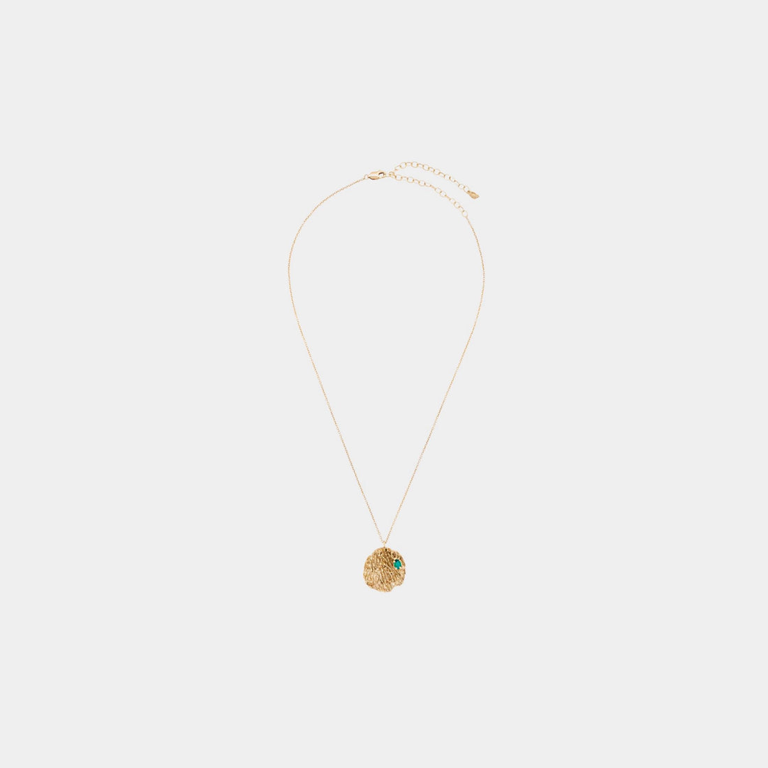 Maitake Emerald Medallion Necklace