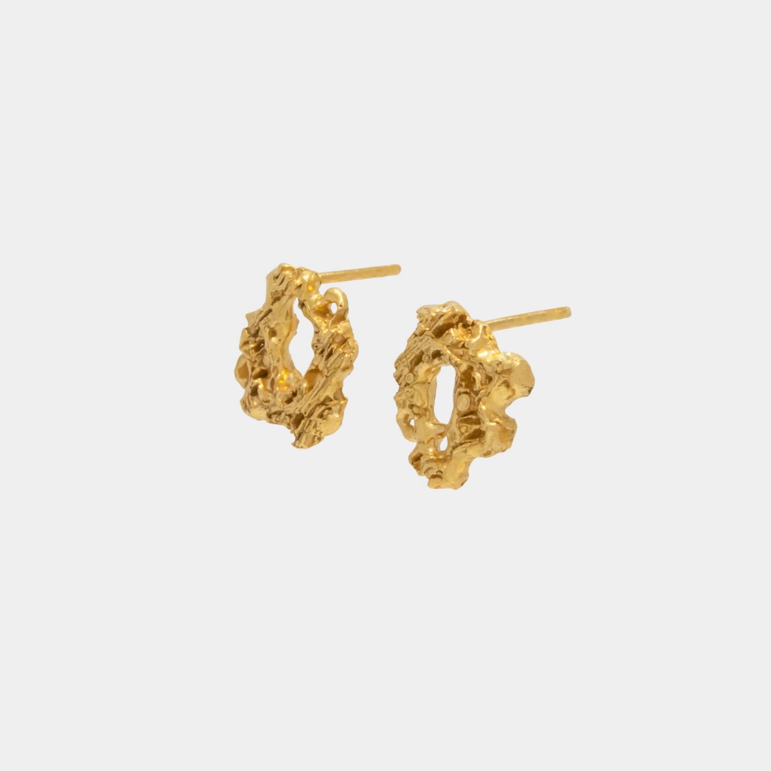 Loveness Lee Pereskia Earrings, Side, Gold Plated , Side